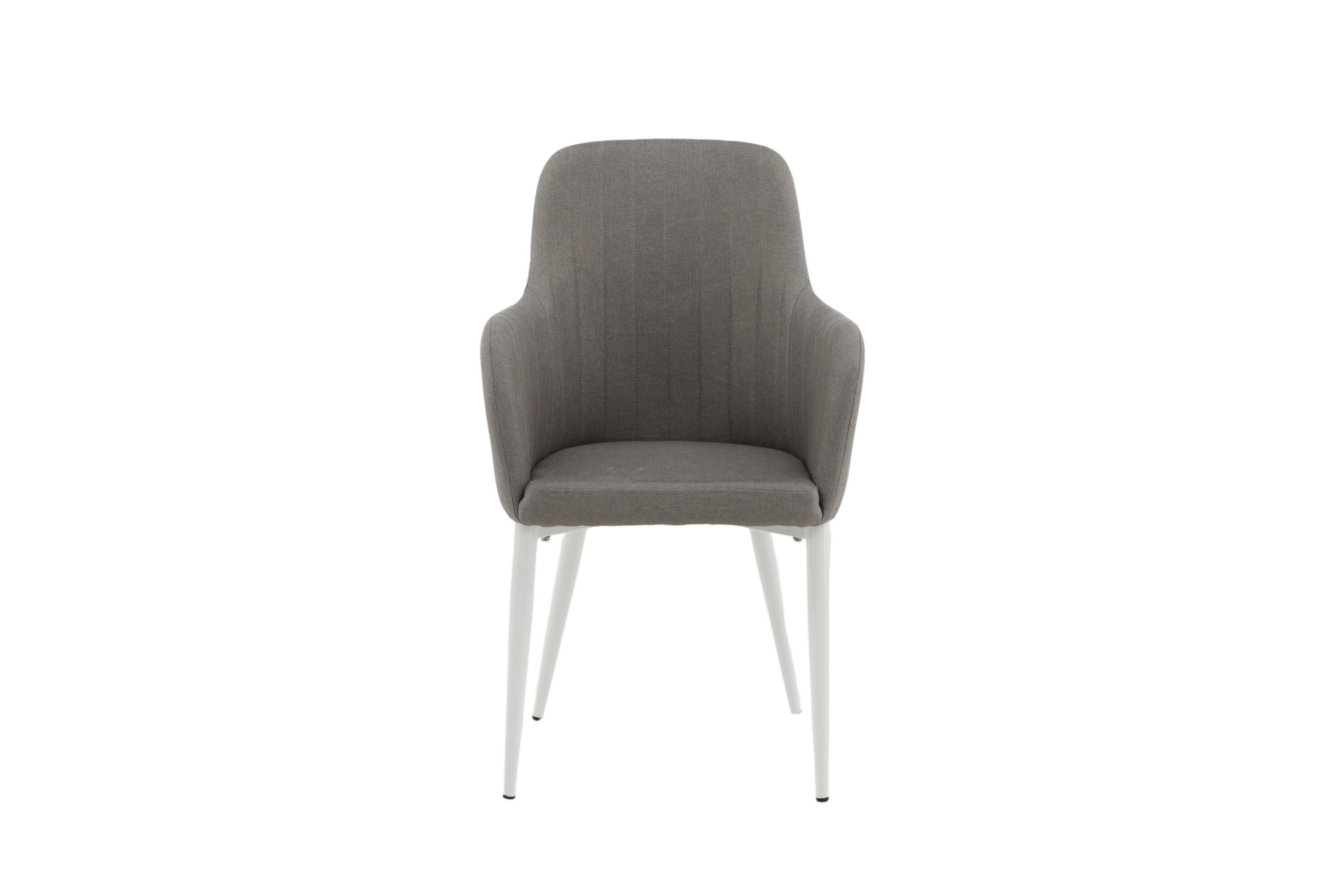 Venture Home Esszimmerstuhl »Comfort, 2er-Set Esszimmerstühle in Polar-Grau mit Armlehnen, 120 kg« () 2 Stk.Polsterstuhl, Stoffbezug, weiße Stahlbeine, weich, modern
