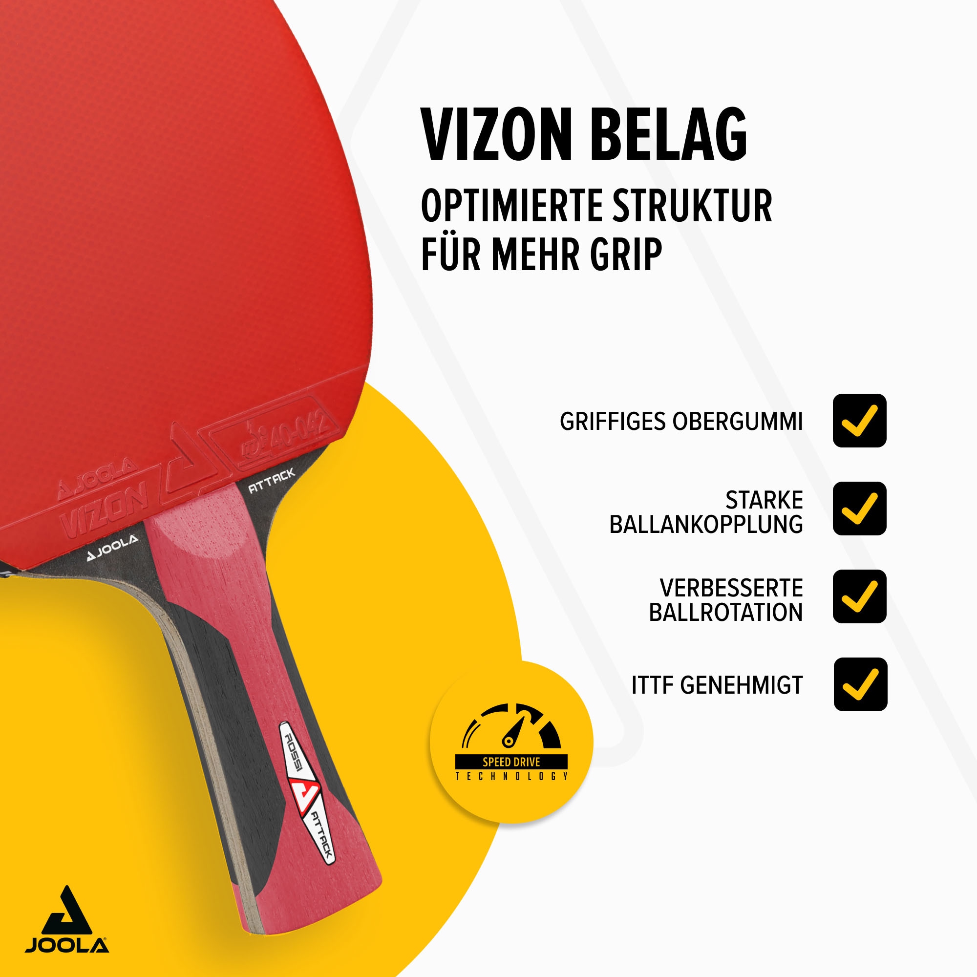 Joola Tischtennisschläger »Rosskopf Attack«