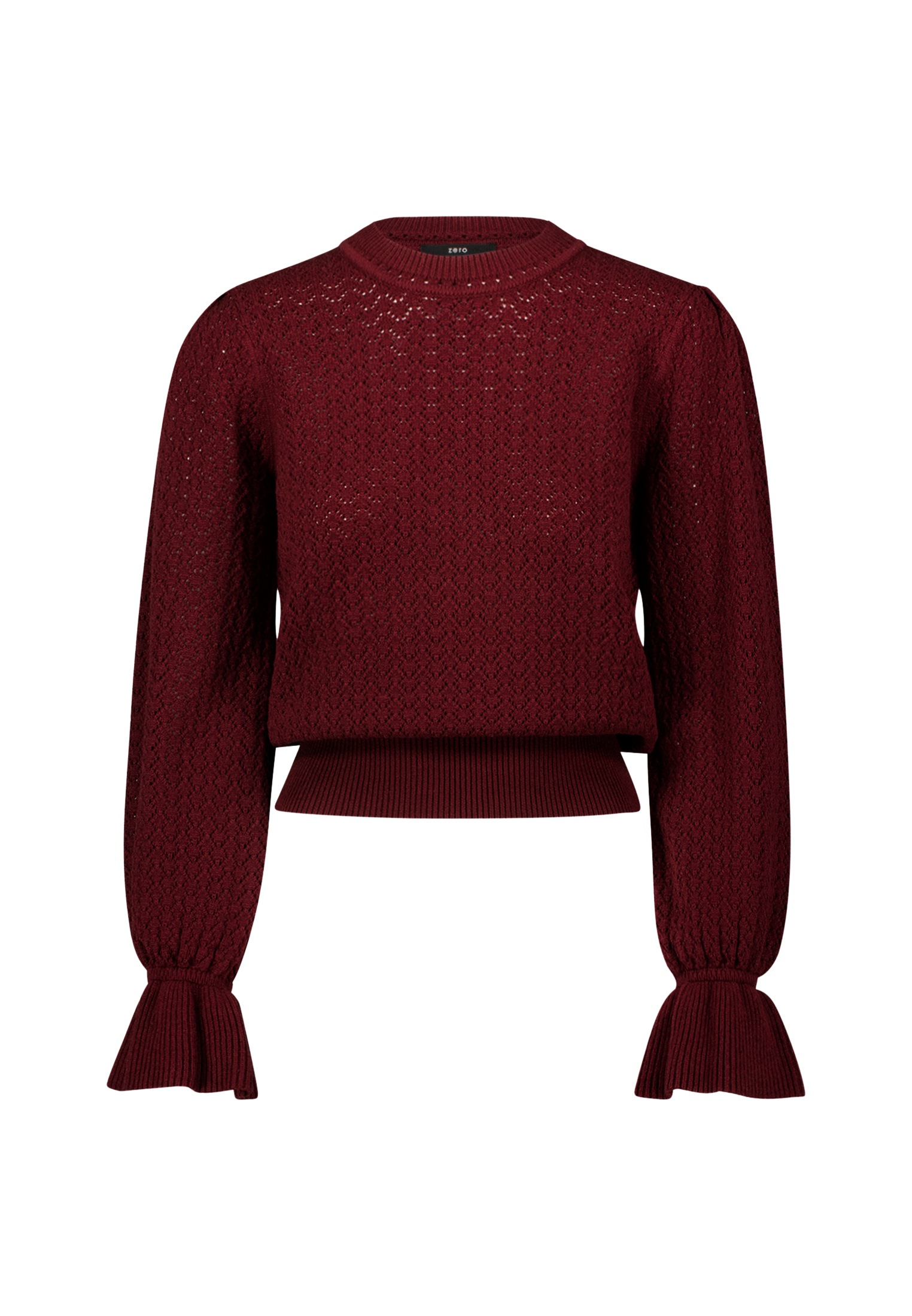 Zero Strickpullover "zero Damen Pullover mit Volant-Ärmeln", (1 tlg.), weit günstig online kaufen