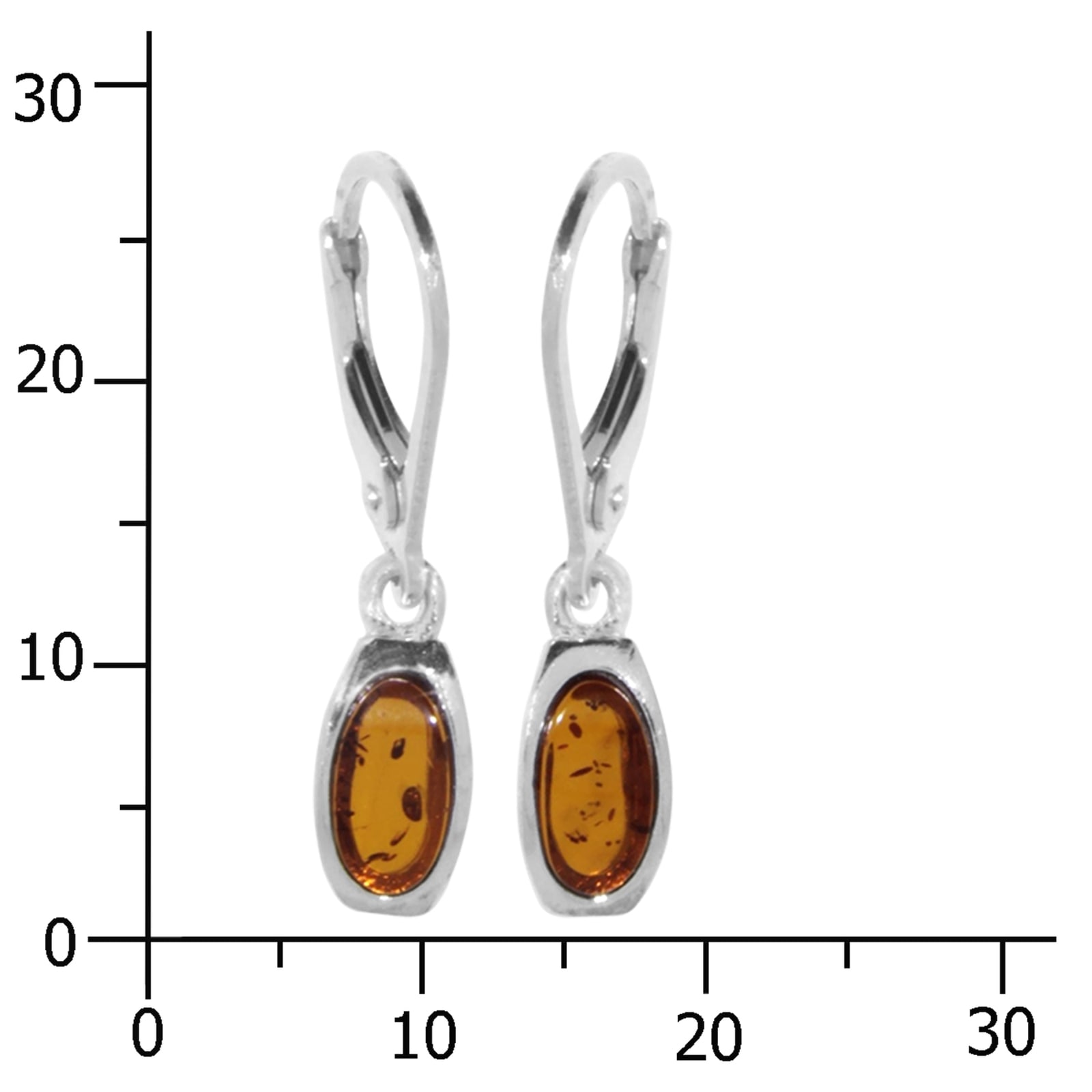 OSTSEE-SCHMUCK Paar Ohrhänger »- Tinta - Silber 925/000 - Bernstein«
