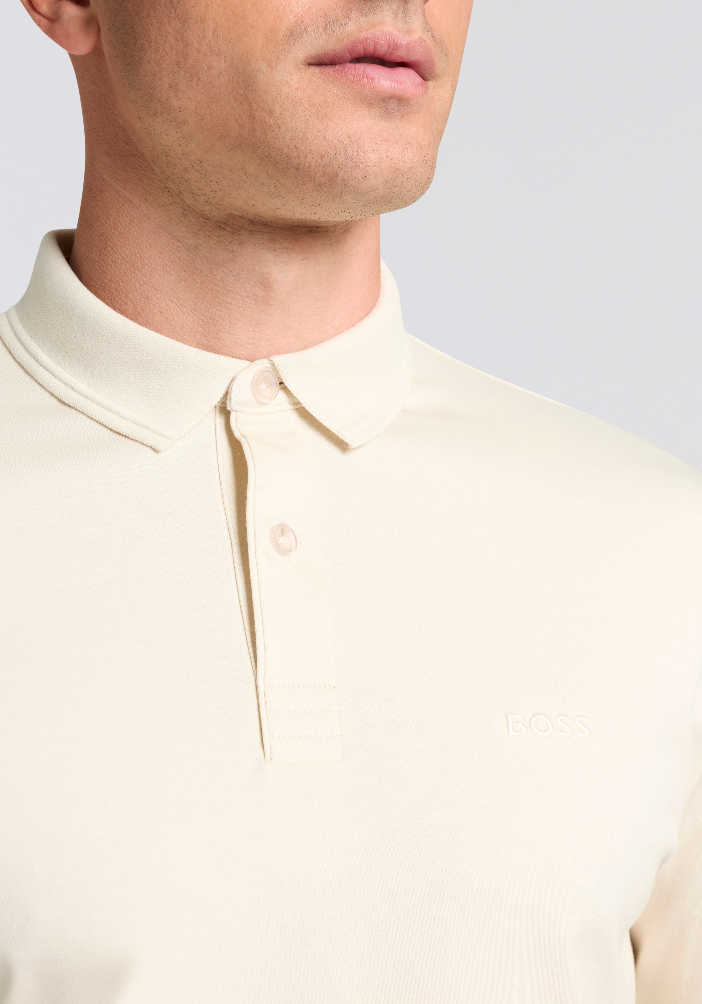 Thumbnail - BOSS GREEN Langarm-Poloshirt "Pirol" Langarm, regular fit, Logo-Stickerei