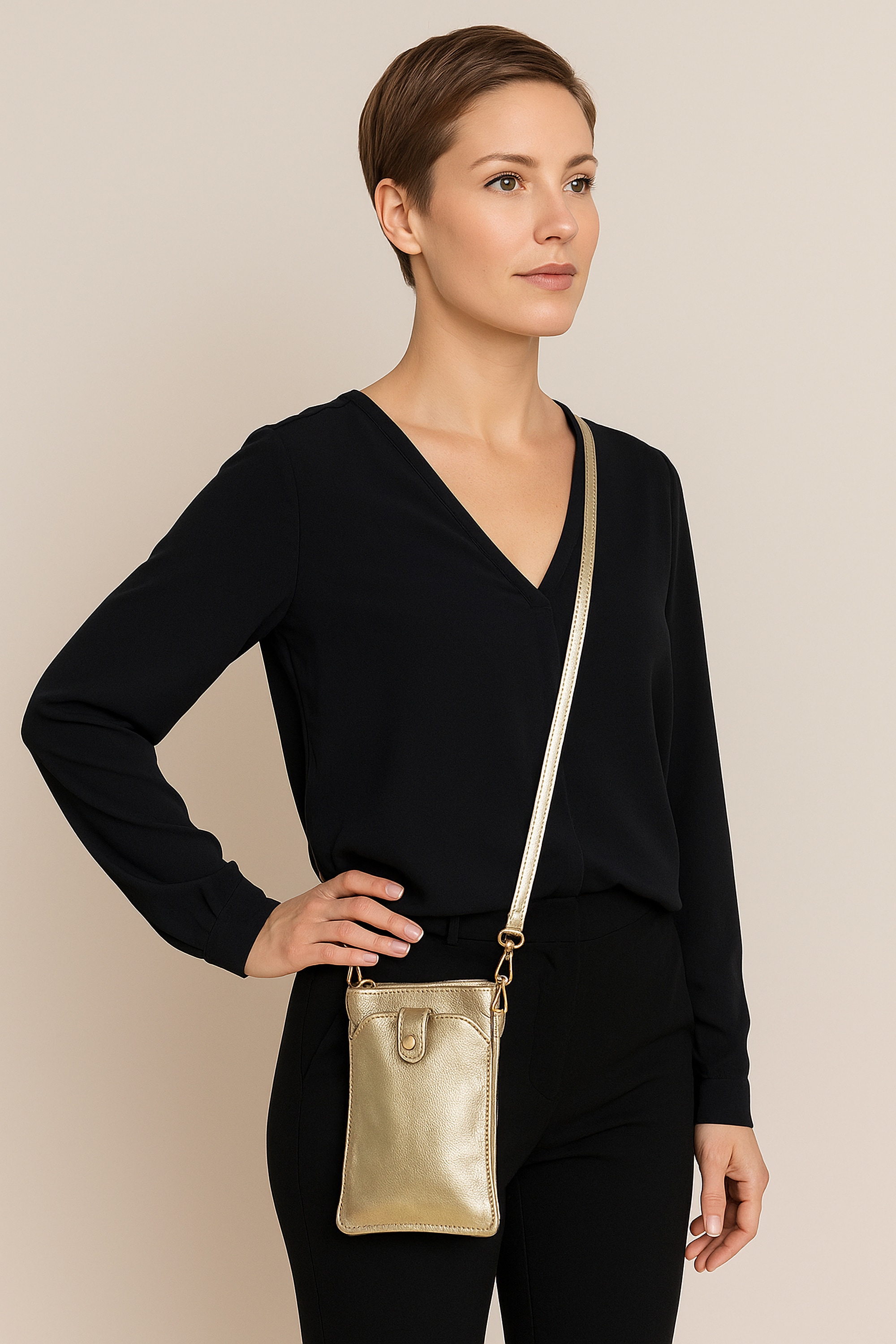 COLLEZIONE ALESSANDRO Umhängetasche »PartyPal« aus Leder, Made in Italy