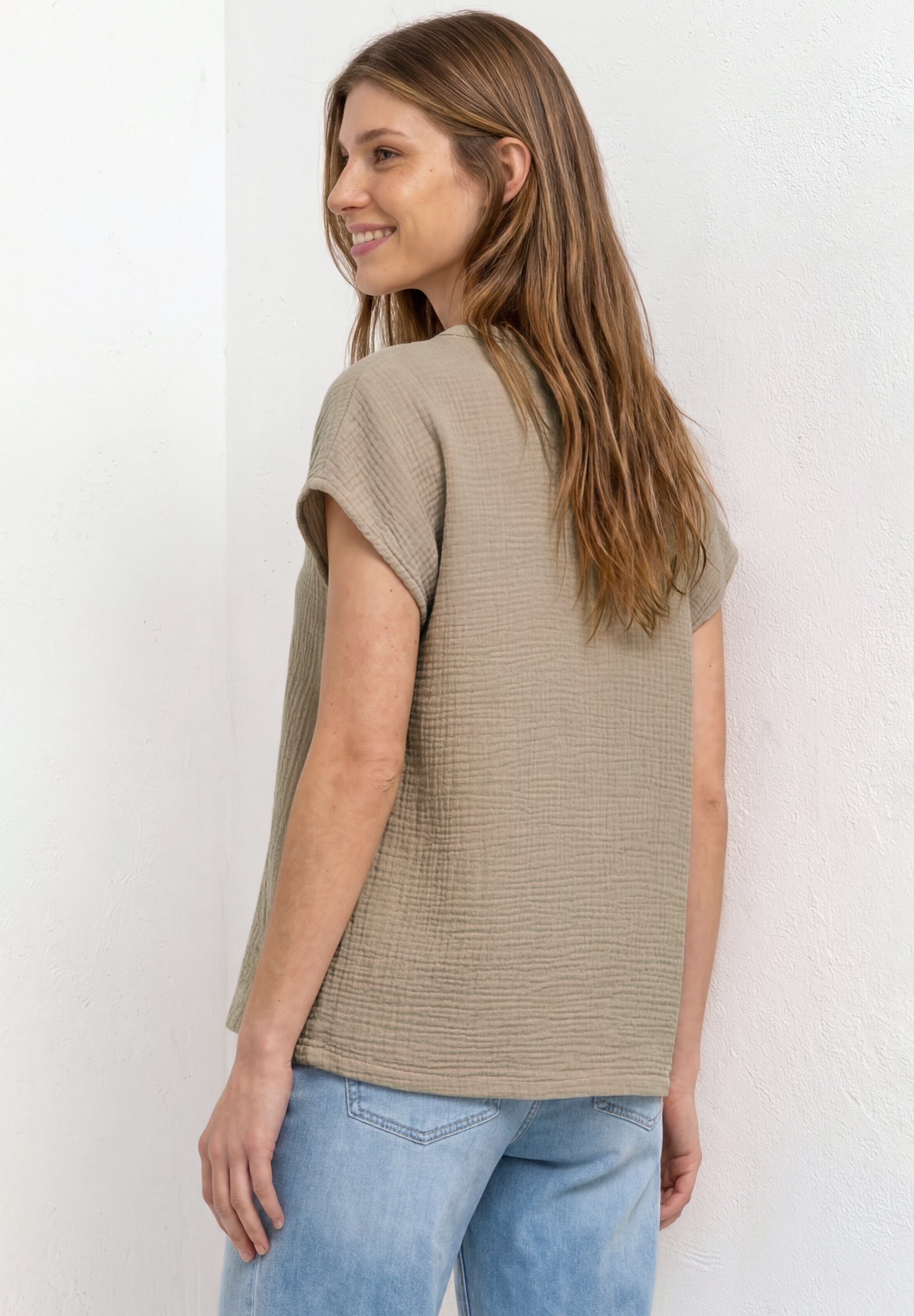 STREET ONE Blusenshirt aus reiner Baumwolle