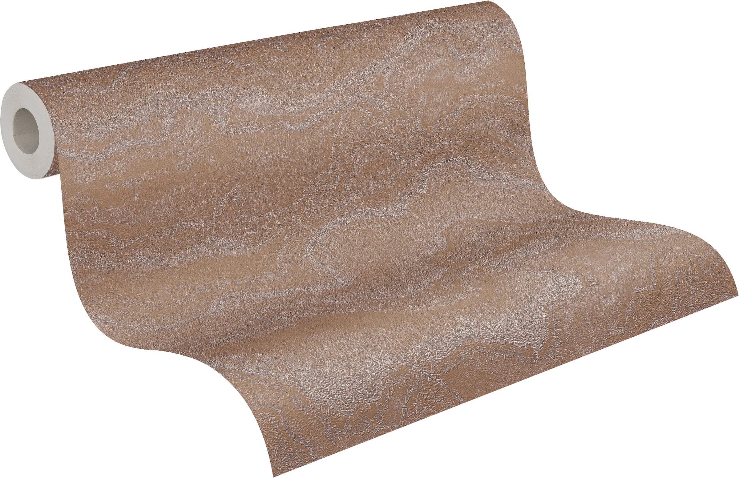 living walls Vliestapete »Cosiness Marmor – Vorgeleimte Vliestapete mit Glanzeffekt« Steinoptik | glänzend | metallic strukturiert Edle Marmoroptik mit glänzenden Metallic-Akzenten