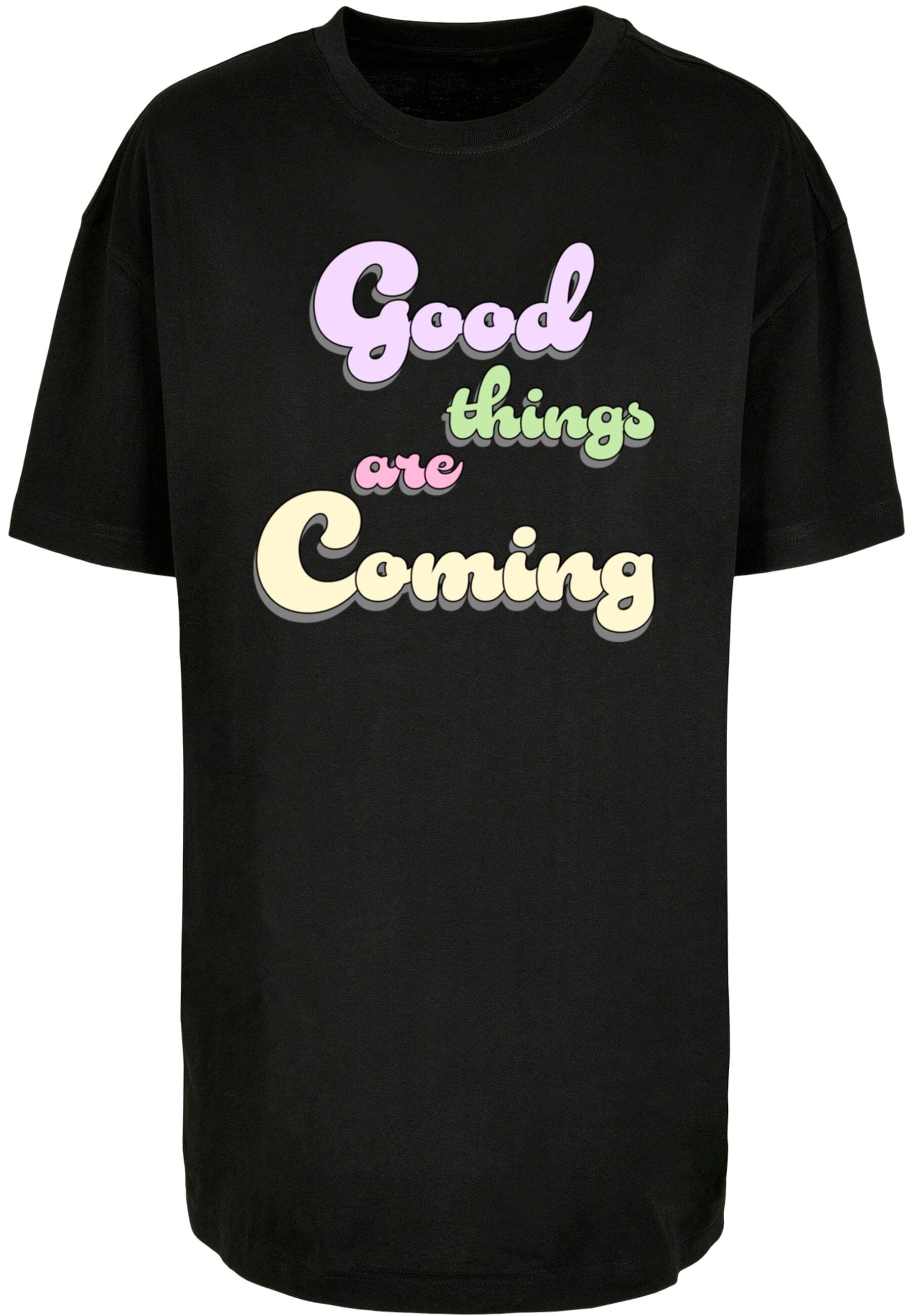 Merchcode T-Shirt "Merchcode Damen Ladies Good Things Oversized Boyfriend T günstig online kaufen