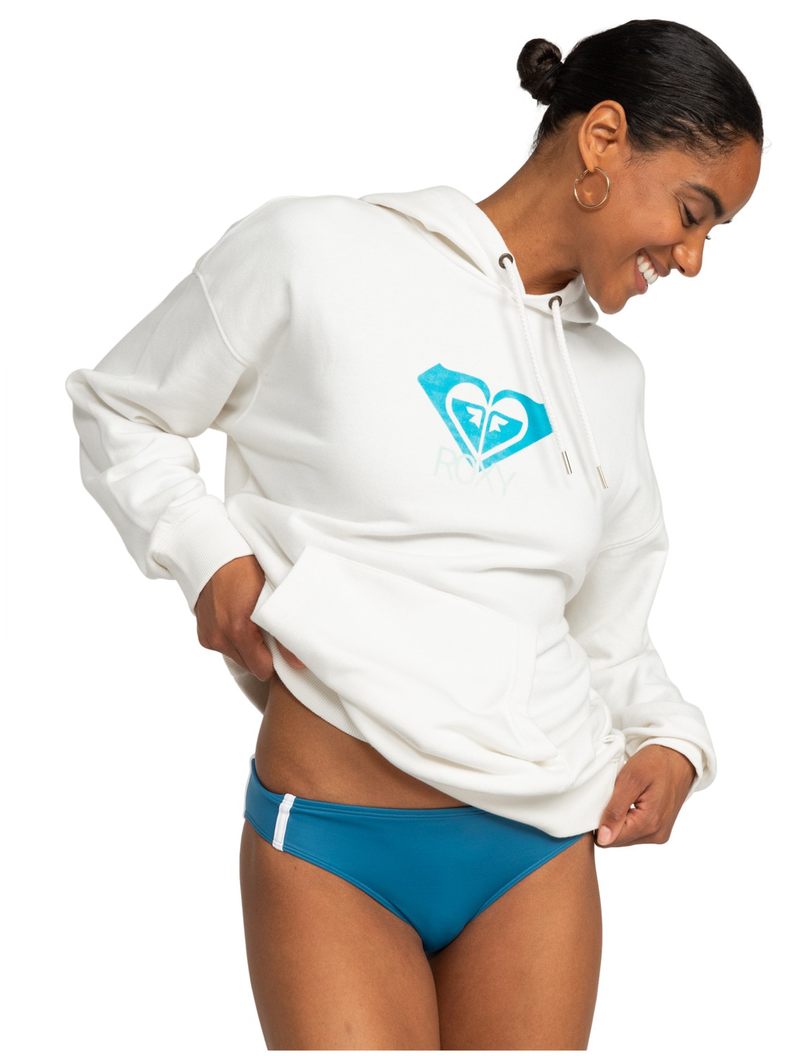 Roxy Kapuzensweatshirt "Roxy Life Warm Blue Hug" günstig online kaufen