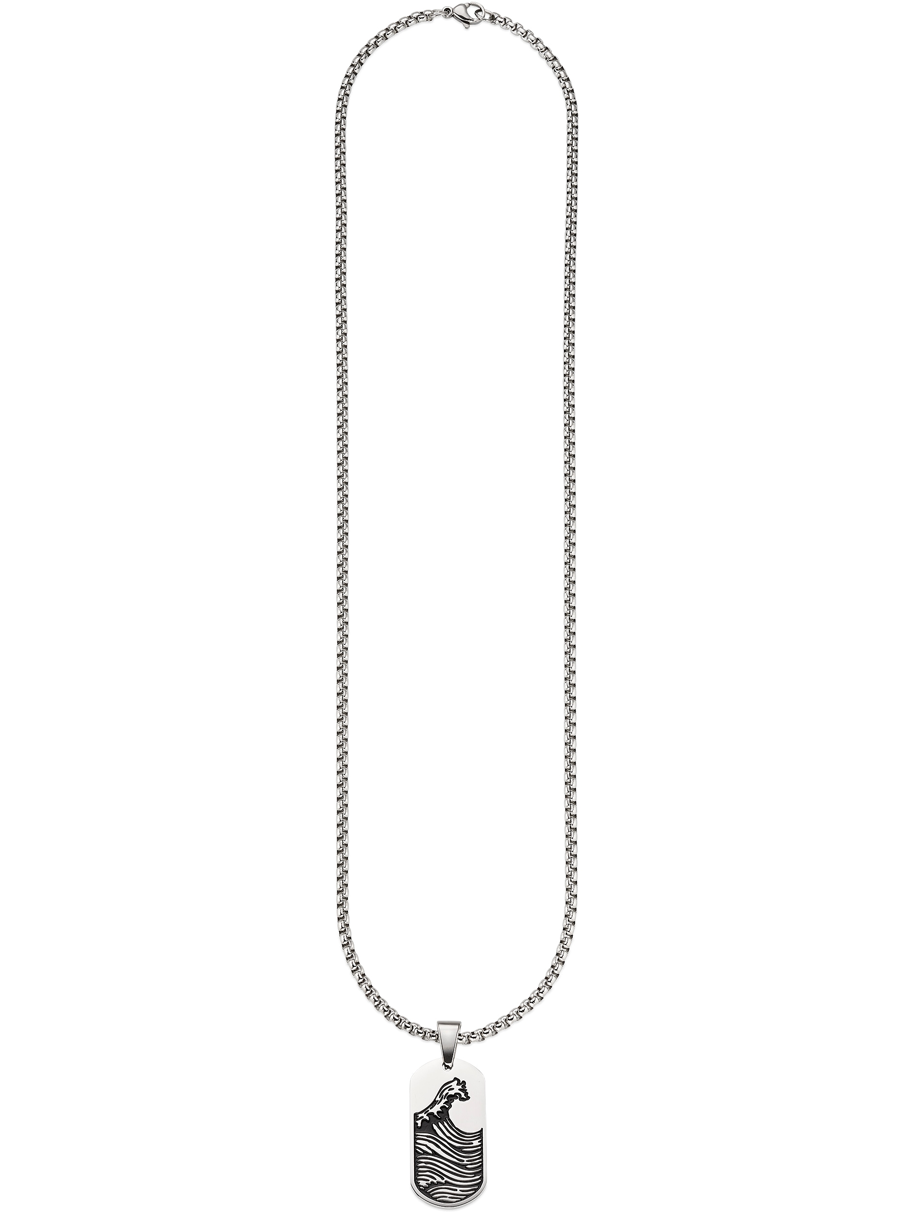 Bruno Banani Kette mit Anhänger »Edelstahlkette mit Anhänger Wellengang«