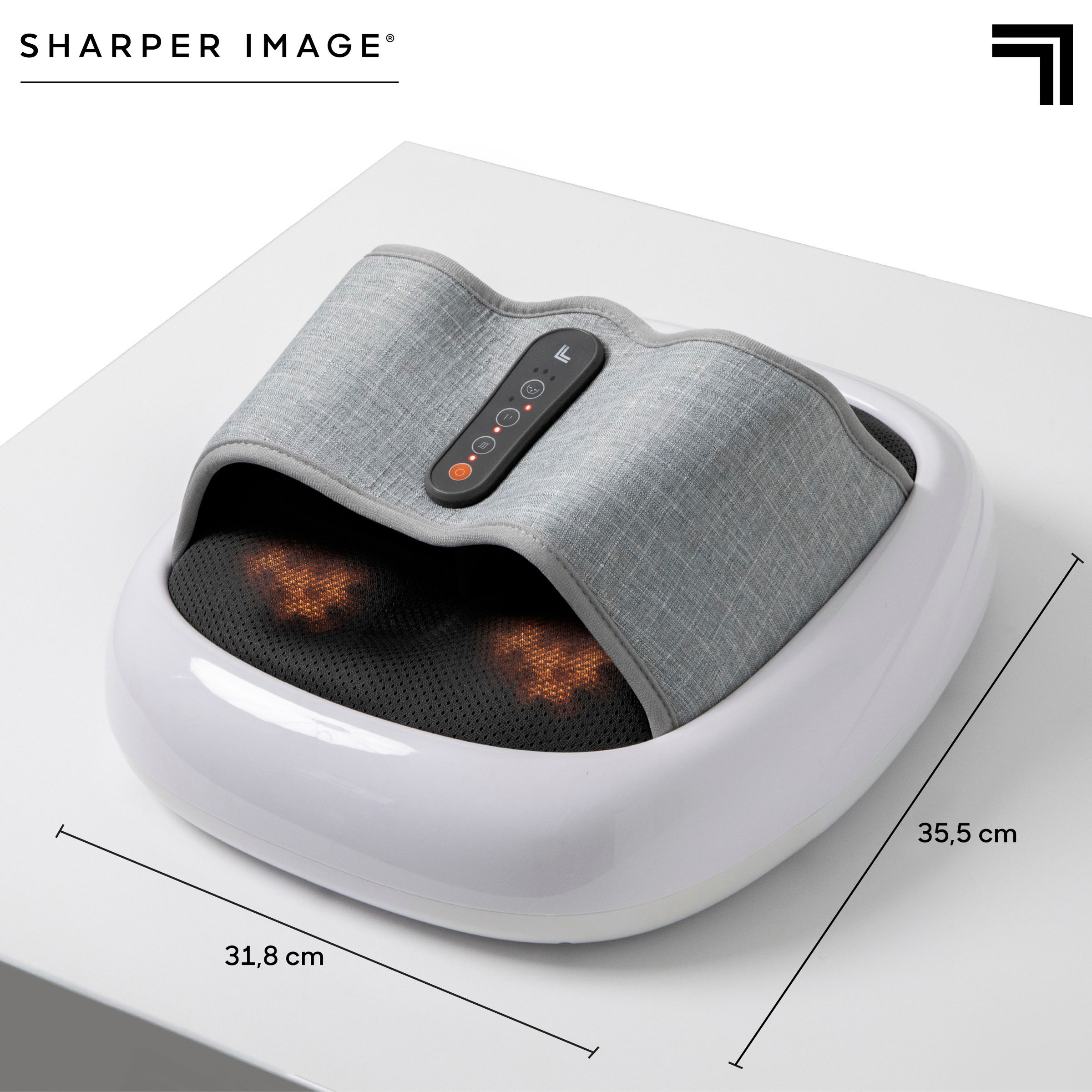 Sharper Image Shiatsu-Fußmassagegerät »Fußmassage«, mit Akupressur, Kompressions- & Wärmefunktion