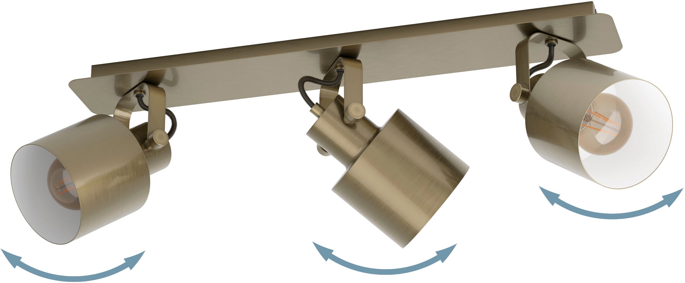 EGLO Deckenspot »SOUTHERY«, Leuchtmittel E27 | Leuchtmittel wechselbar-ohne Leuchtmittel, Deckenspot in gold und weiß aus Stahl - exkl. E27 - 40W