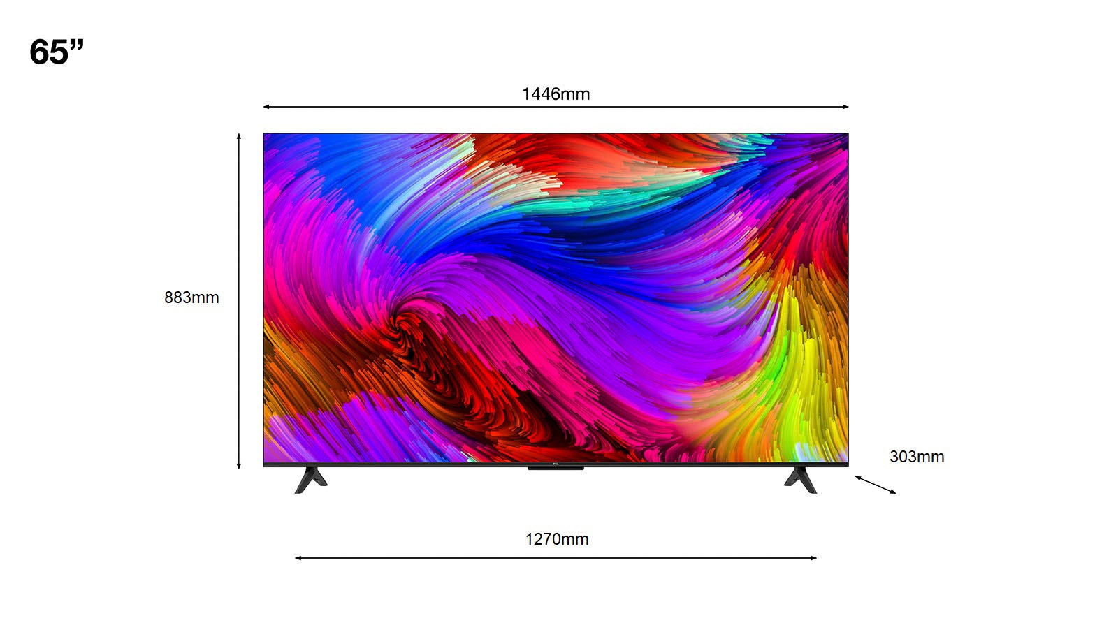 TCL LED-Fernseher HD, BAUR 4K Dolby Smart-TV, HDMI | 164 TV, Vision, 2.1 Zoll, Game cm/65 Master, Ultra Roku »65RP630X1«, HDR, HDR10