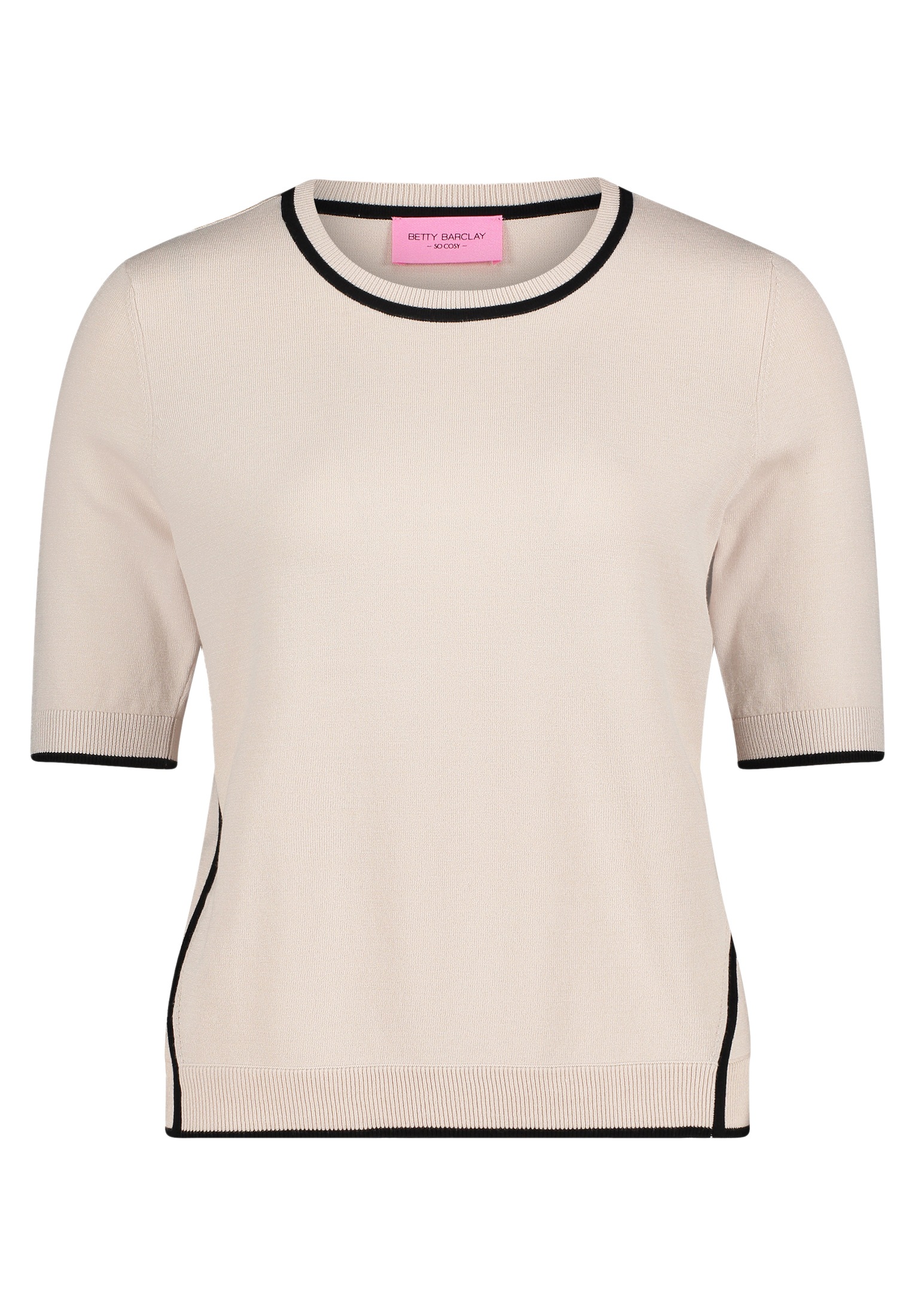 Betty Barclay Kurzarmshirt "Betty Barclay Damen Feinstrickpullover mit Stri günstig online kaufen