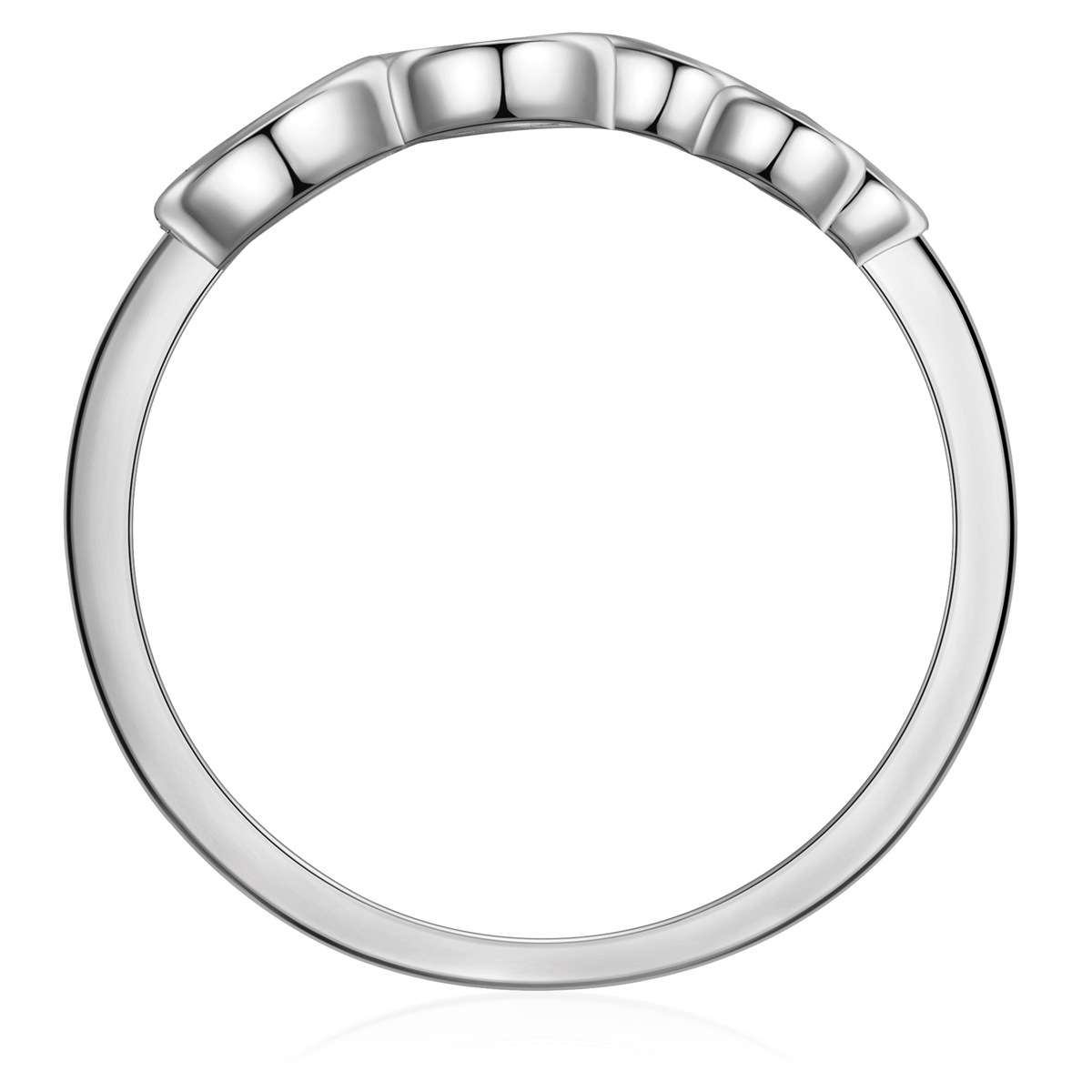 Silberring RAFAELA DONATA "RD5022" Gr. 60, silber, Fingerringe, Damen, 60, Silber 925 (Sterlingsilber), 1,5mm, Silberring 3