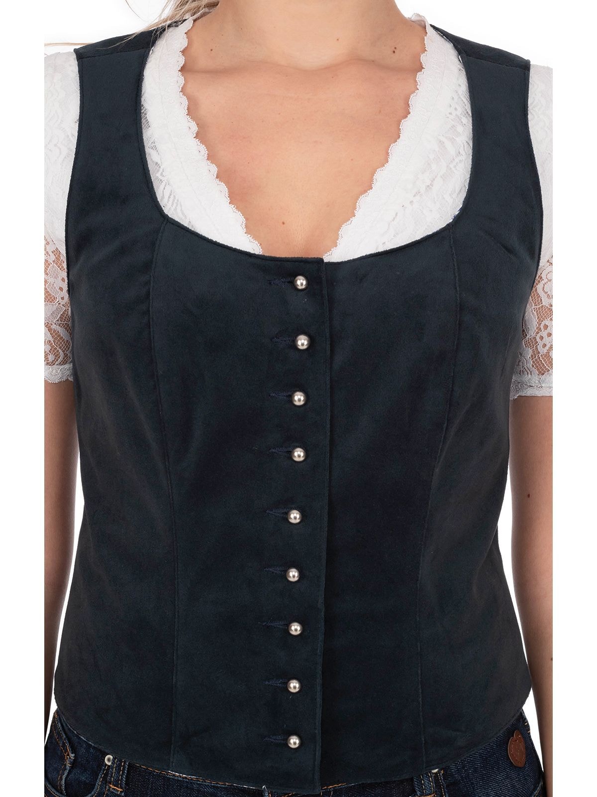 OS-Trachten Trachtenbluse »Mieder 453001-3060«