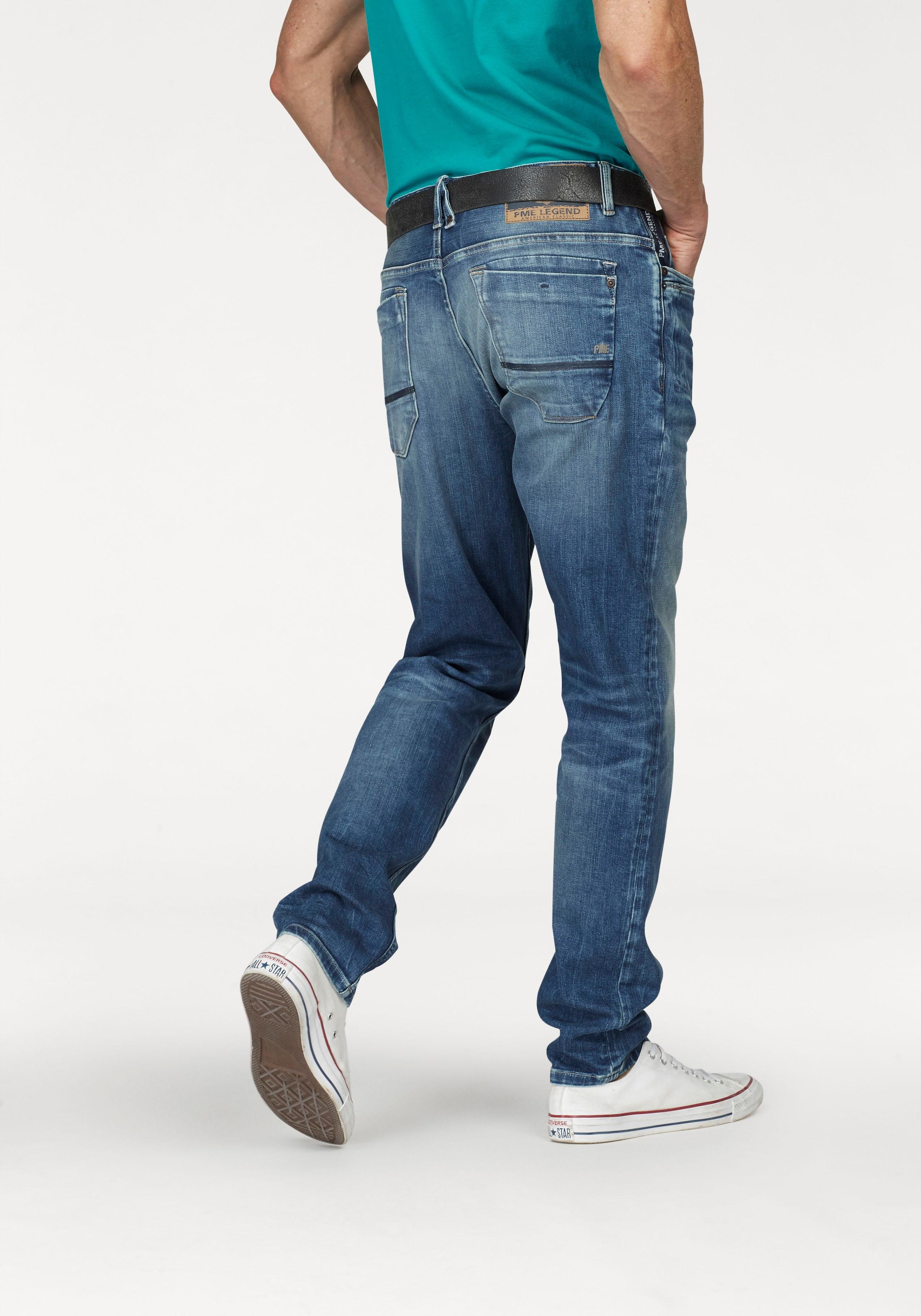 PME LEGEND Tapered-fit-Jeans "SKYMASTER", im Used Look