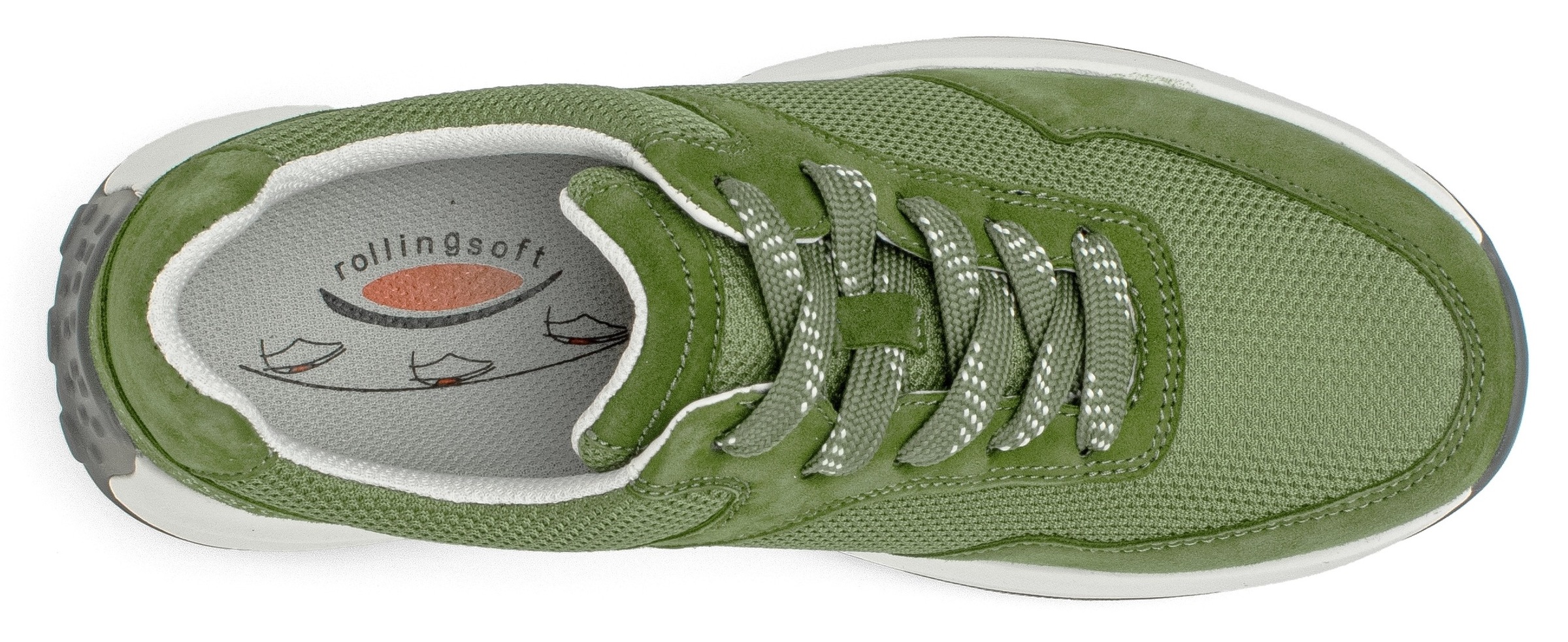 Gabor Rollingsoft Keilsneaker, Freizeitschuh, Halbschuh, Schnürschuh mit OPTIFIT-Fußbett