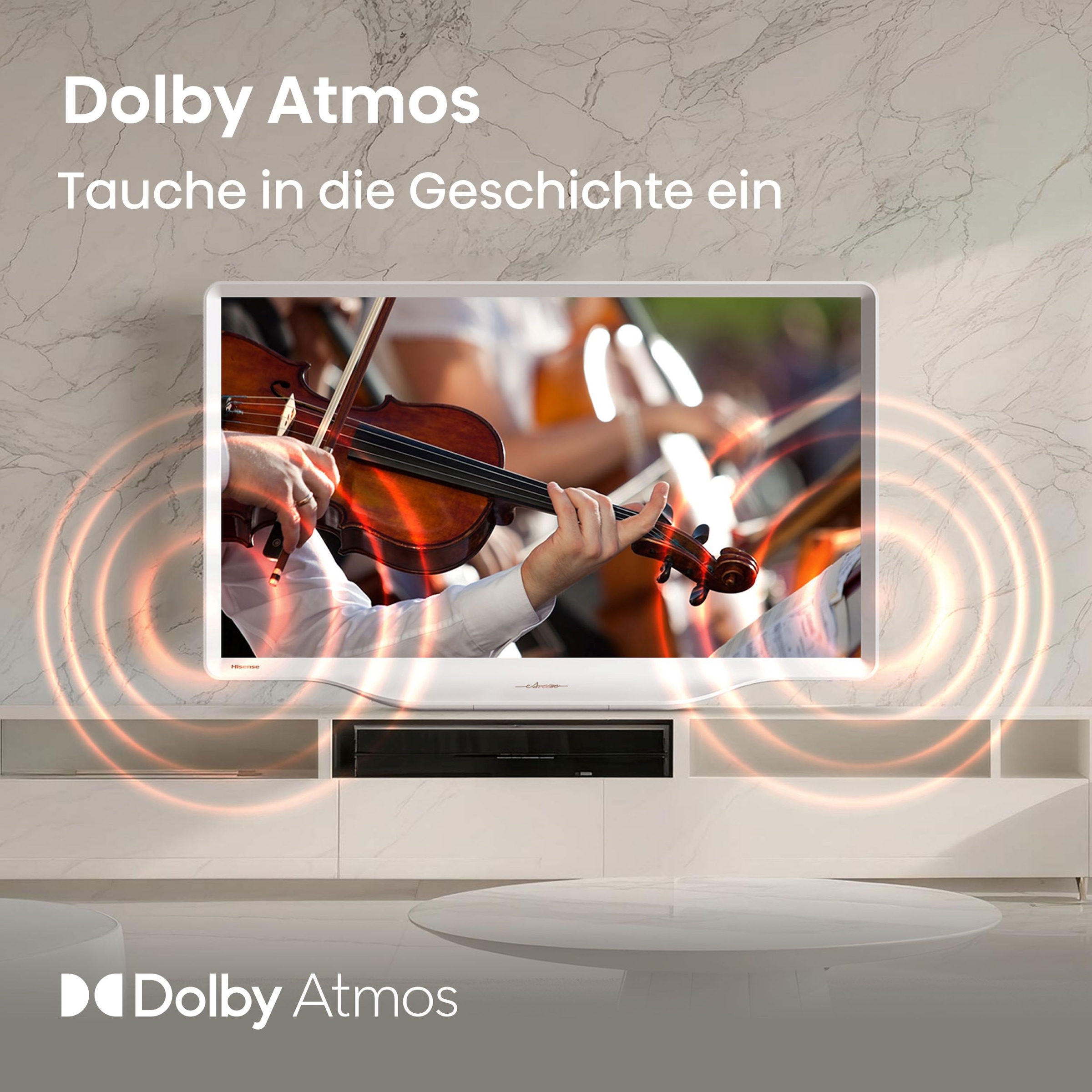 Hisense QLED-Fernseher »32S5Q« 80 cm/32 ″ Full HD Smart-TV 2K FHD Deco TV