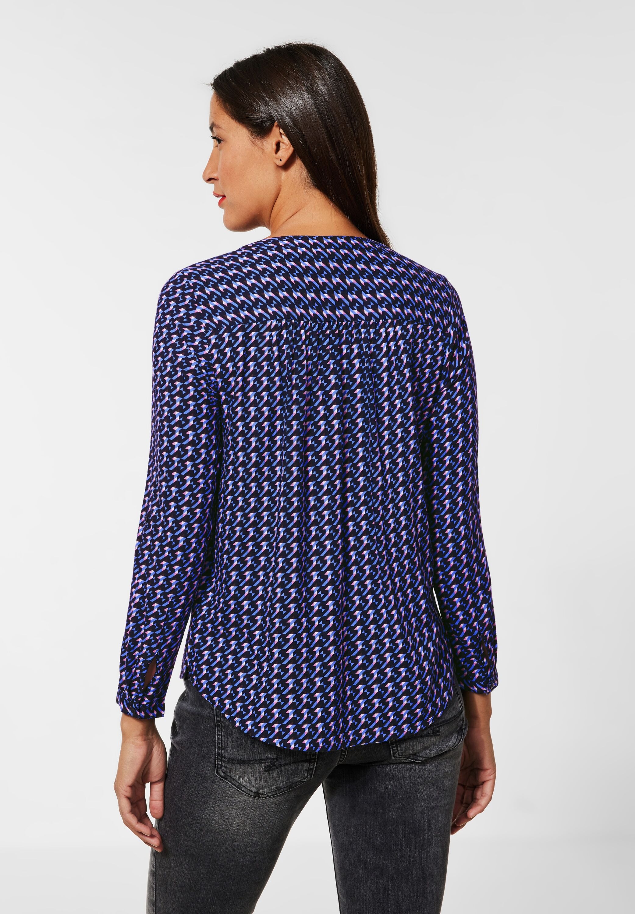 STREET ONE Langarmbluse, Jacquard
