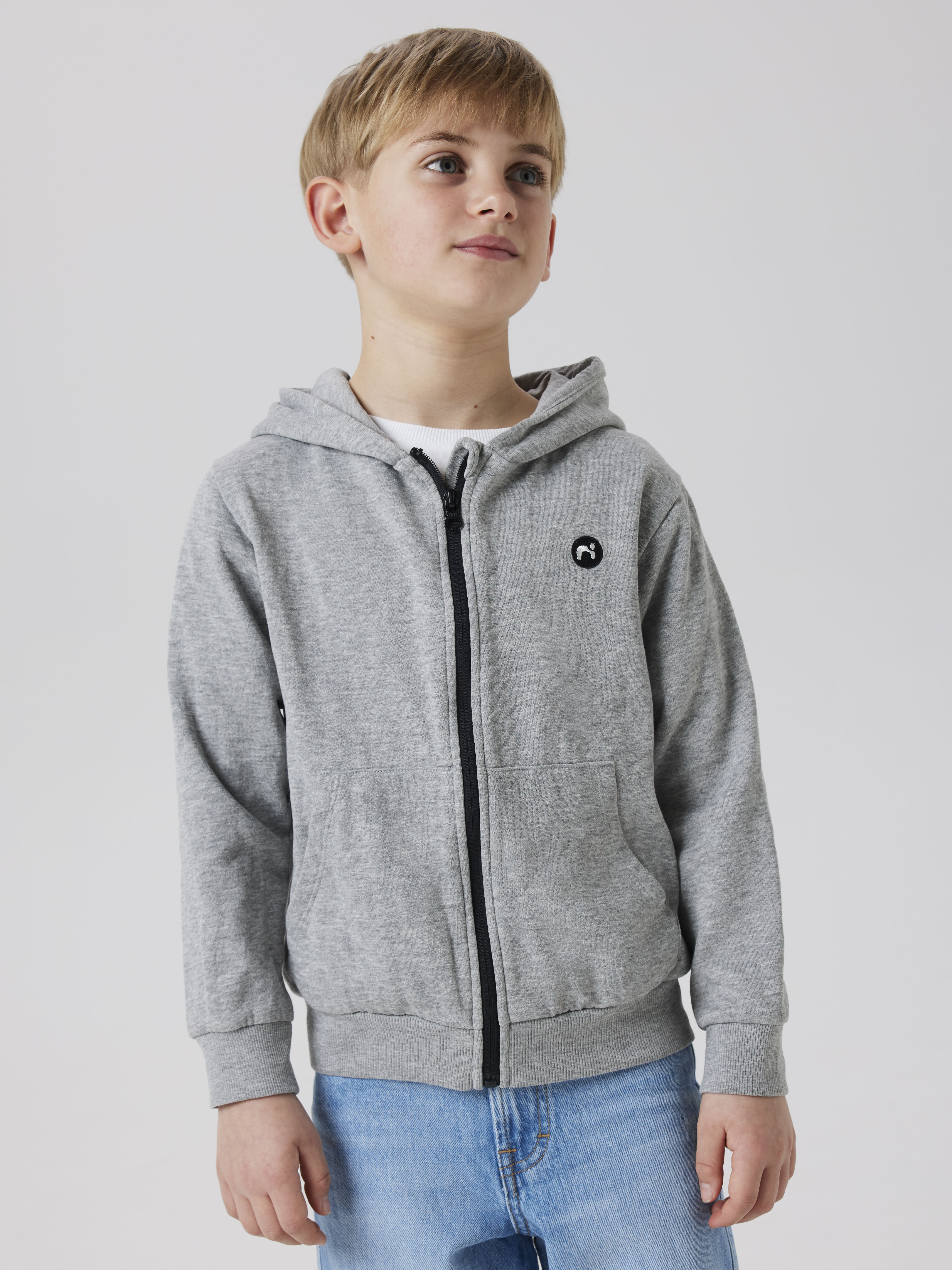 Name It Kapuzensweatjacke "NKMVIMO LS SWEAT CARD BRU NOOS"