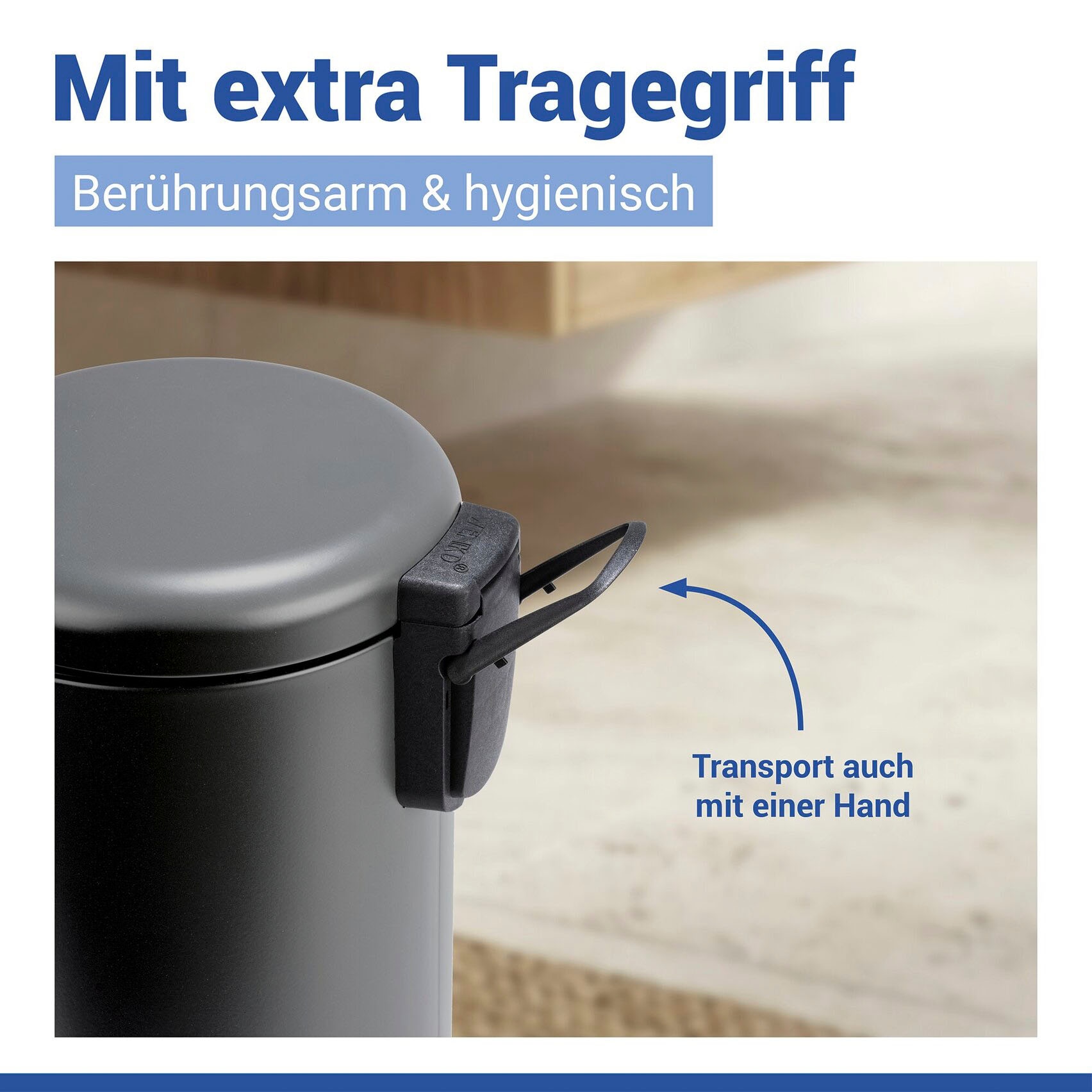 WENKO Kosmetikeimer »Leman« 5 Liter, BxTxH: 21x28x24 cm