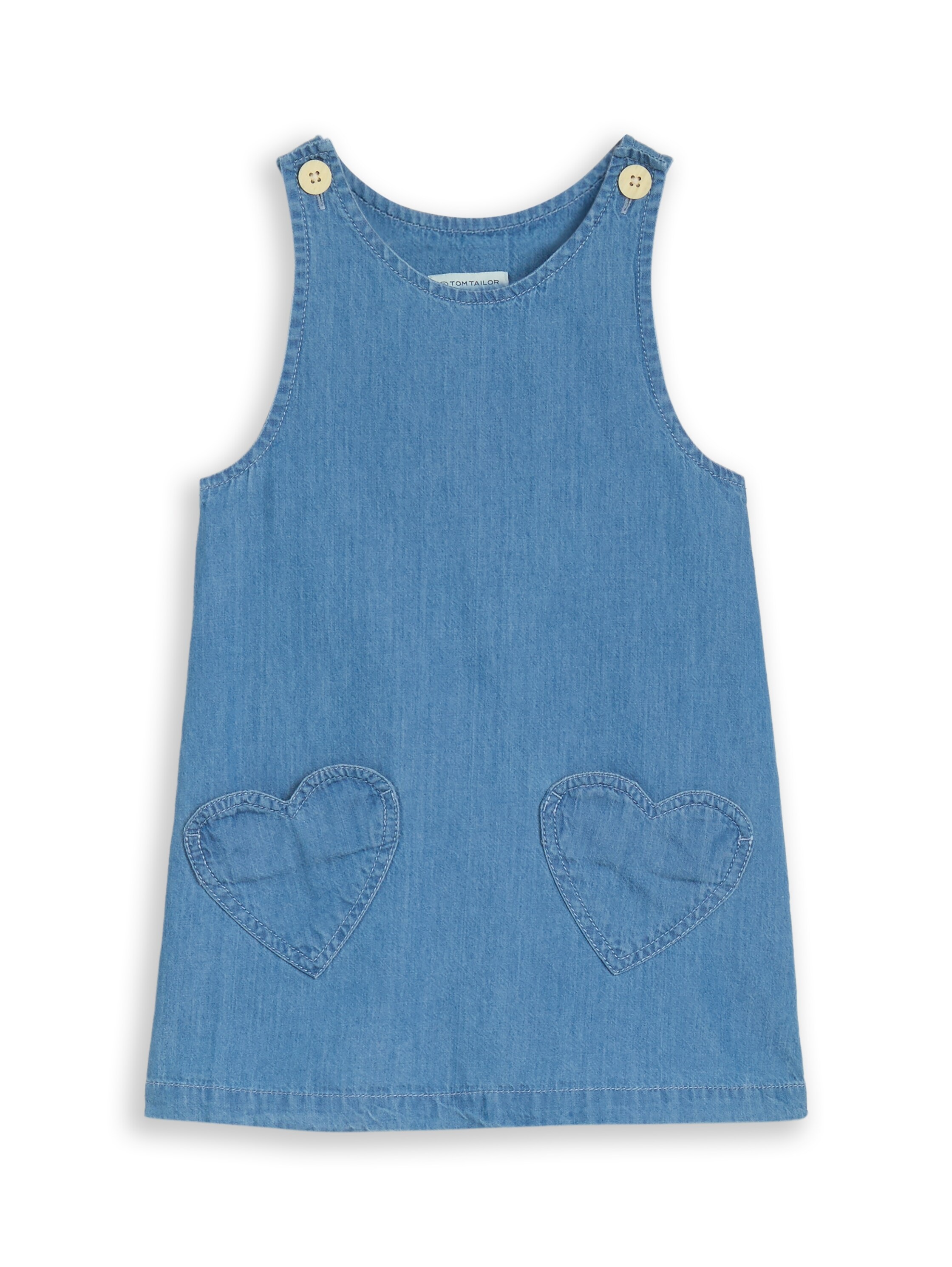 TOM TAILOR A-Linien-Kleid Eingrifftaschen mit Herzchen Taschen