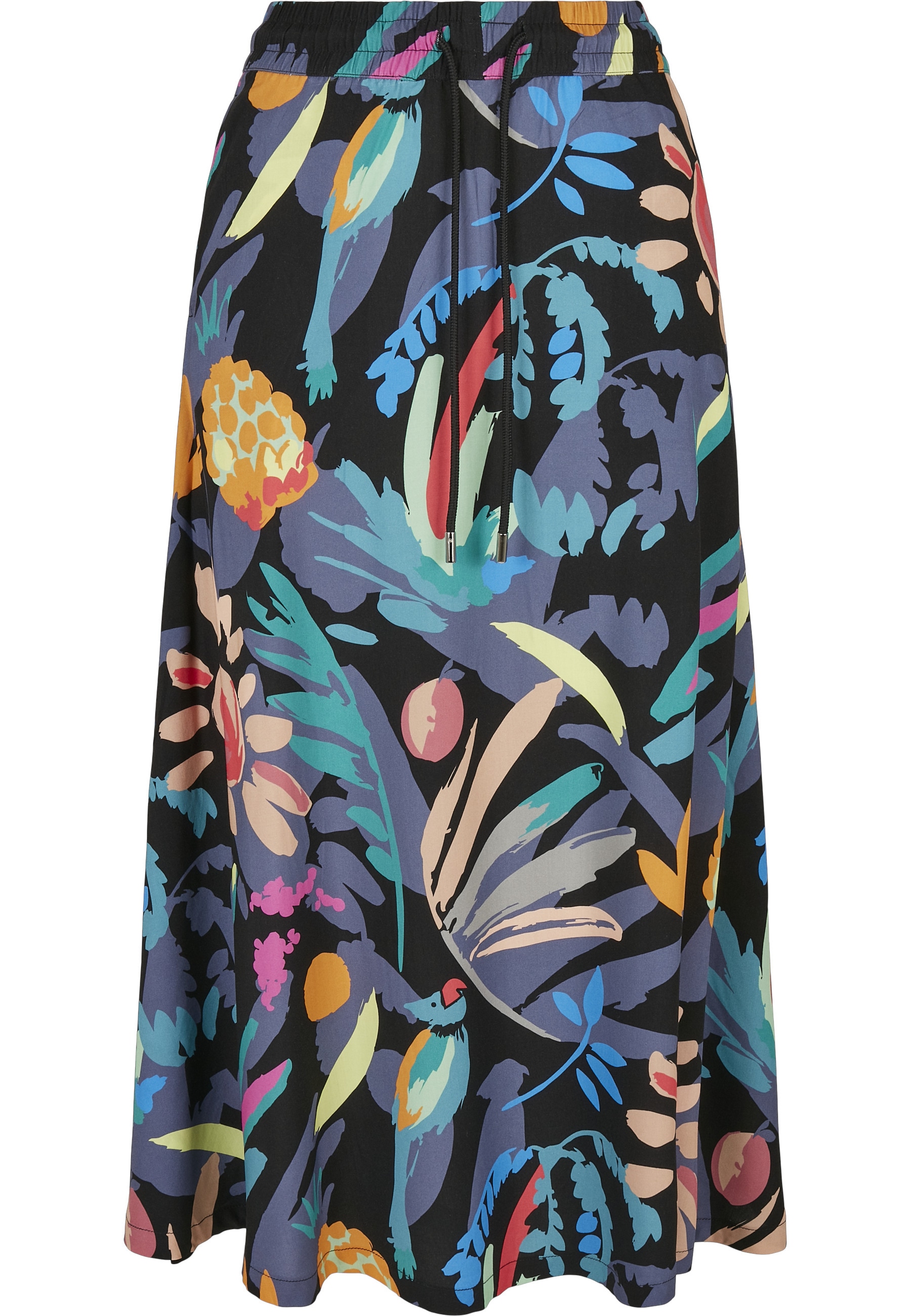 URBAN CLASSICS Jerseyrock "Urban Classics Damen Ladies Viscose Midi Skirt" 1