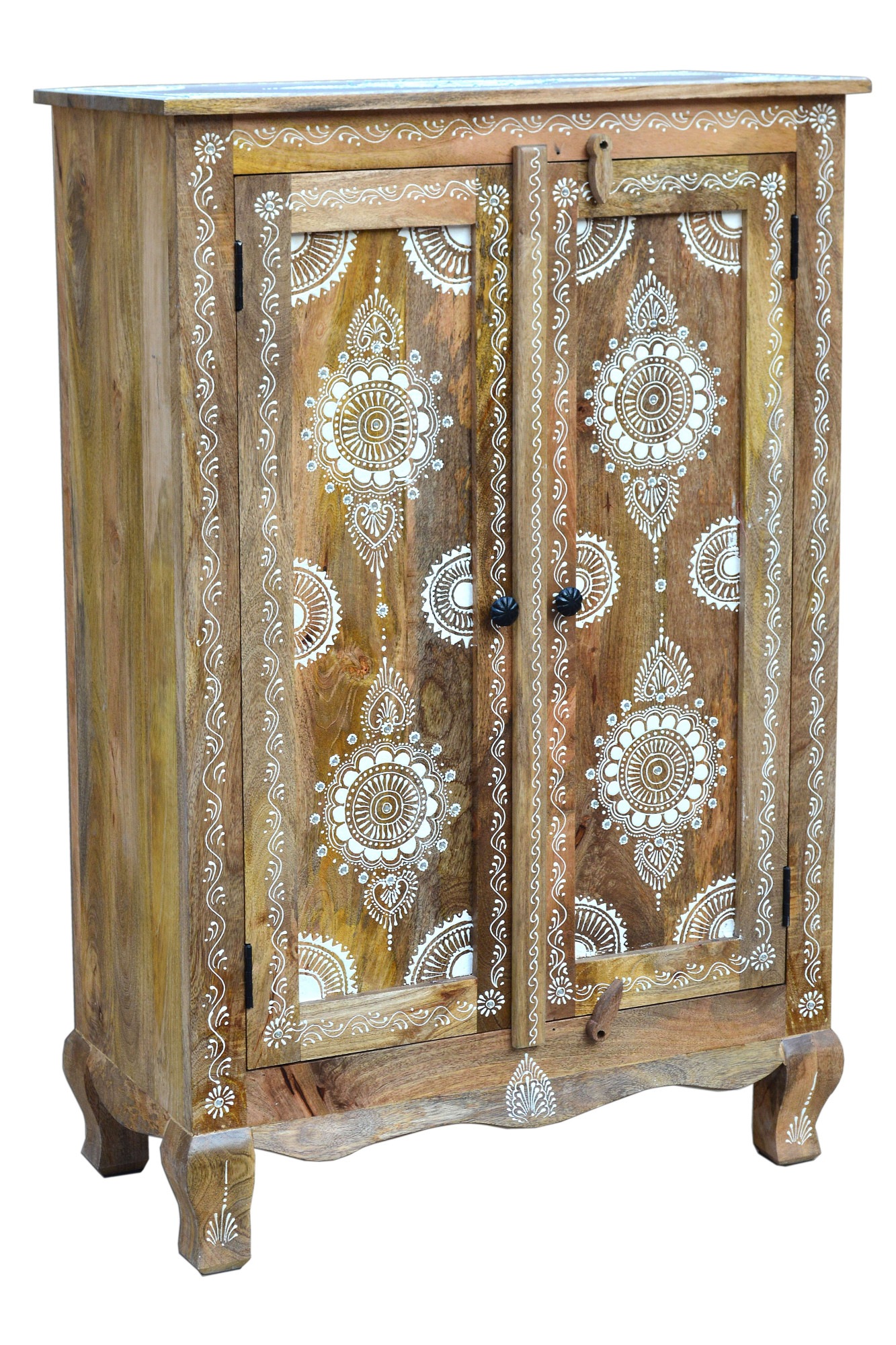 OTTO home Highboard "Gullaba" Kommode, Hand bemalt, Breite/Höhe 80/120 cm günstig online kaufen