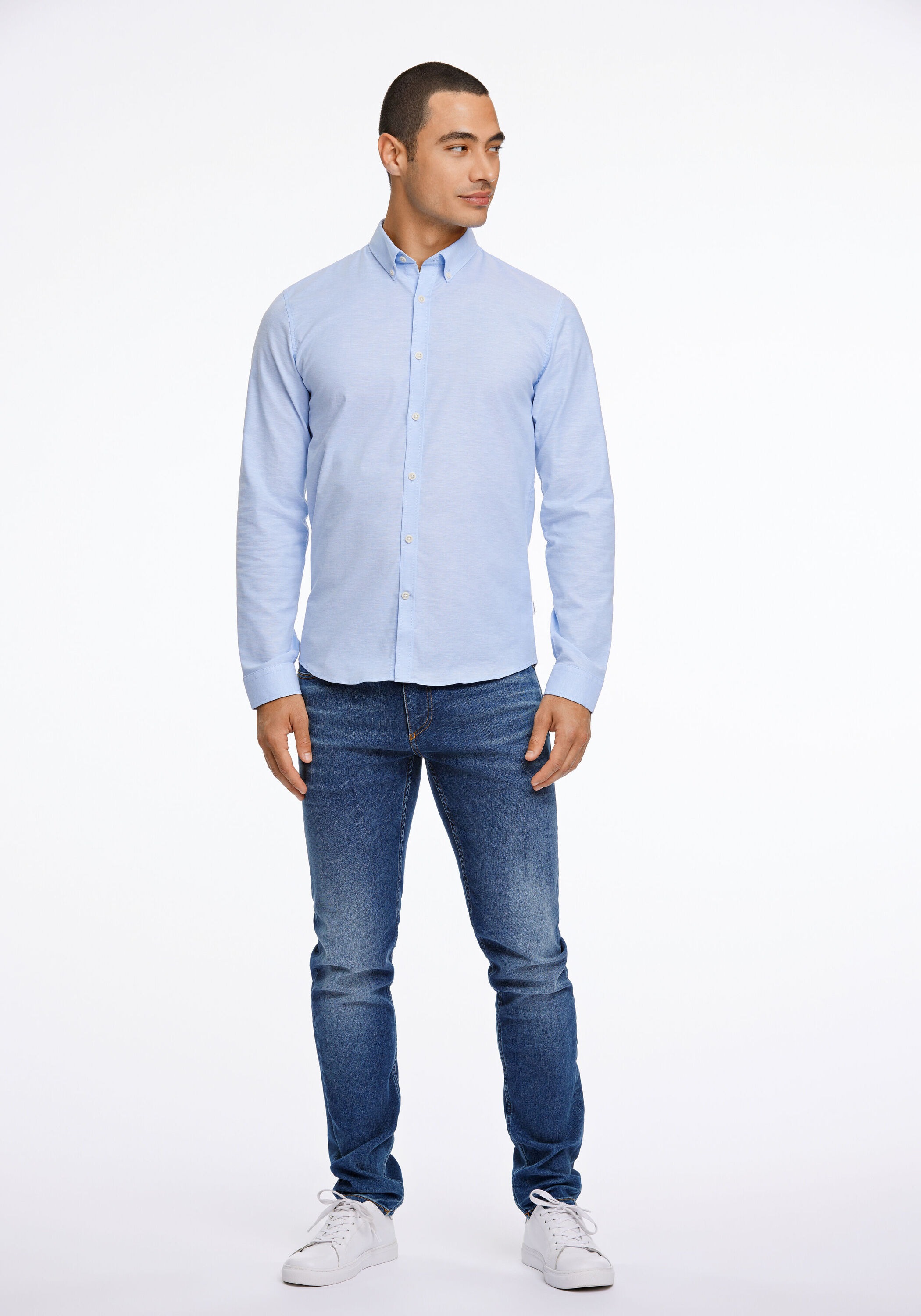 Lindbergh Oxford Shirt Slim Fit Light Blue XL 3