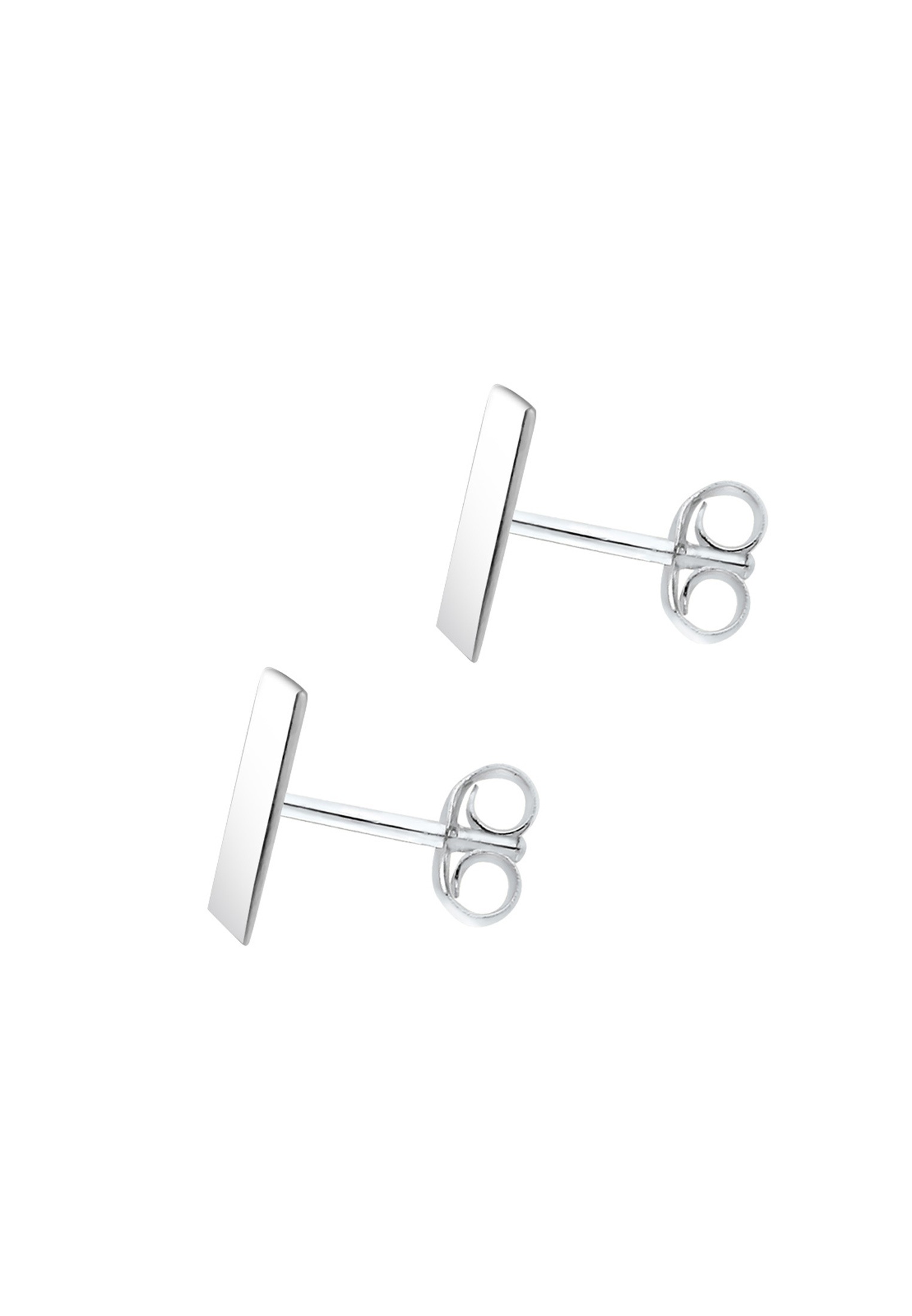 Elli Paar Ohrstecker »Viereck Geo Minimal Trend Matt 925 Silber Angolare«