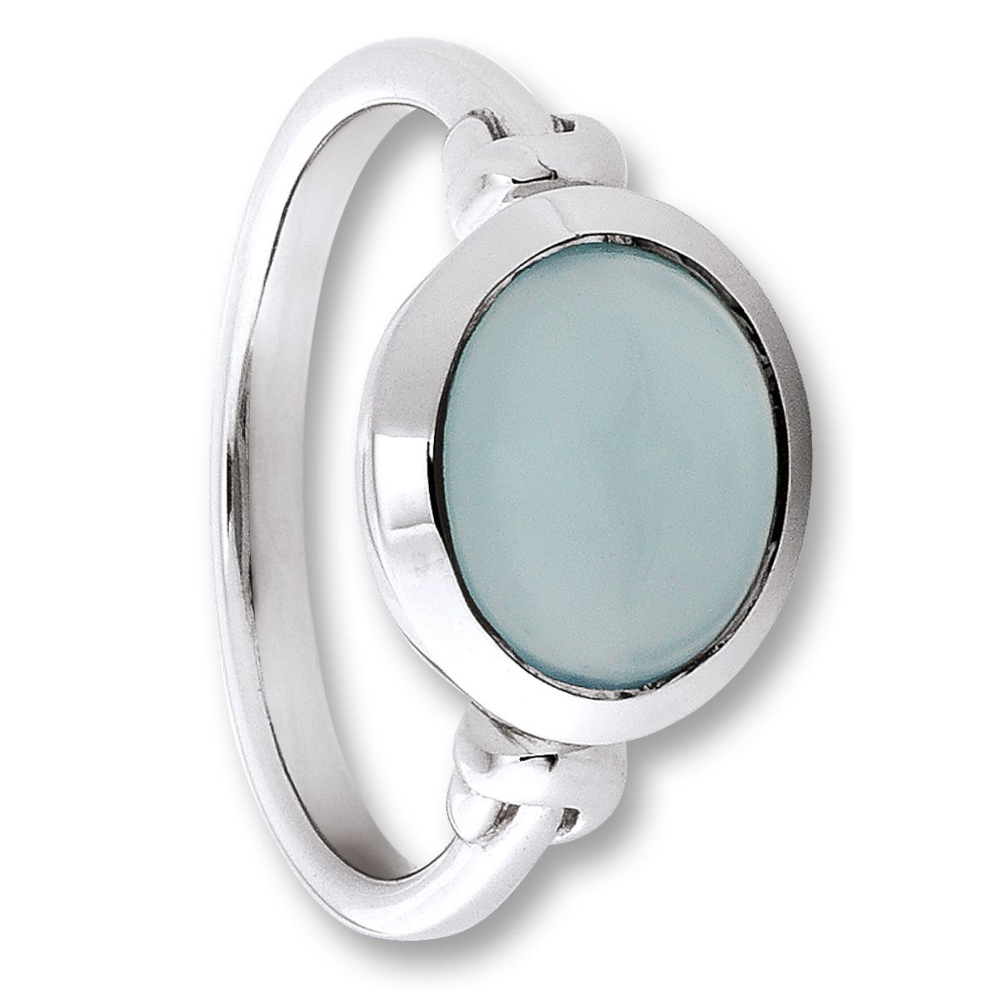Silberring ONE ELEMENT "Chalcedon Ring aus 925 Silber Chalcedon Ring aus 925 Silber" Gr. 56, silber, Fingerringe, Damen, 56, Silber 925 (Sterlingsilber), Silberring, Sorgfältig verarbeitet – langlebig & angenehm im Alltag