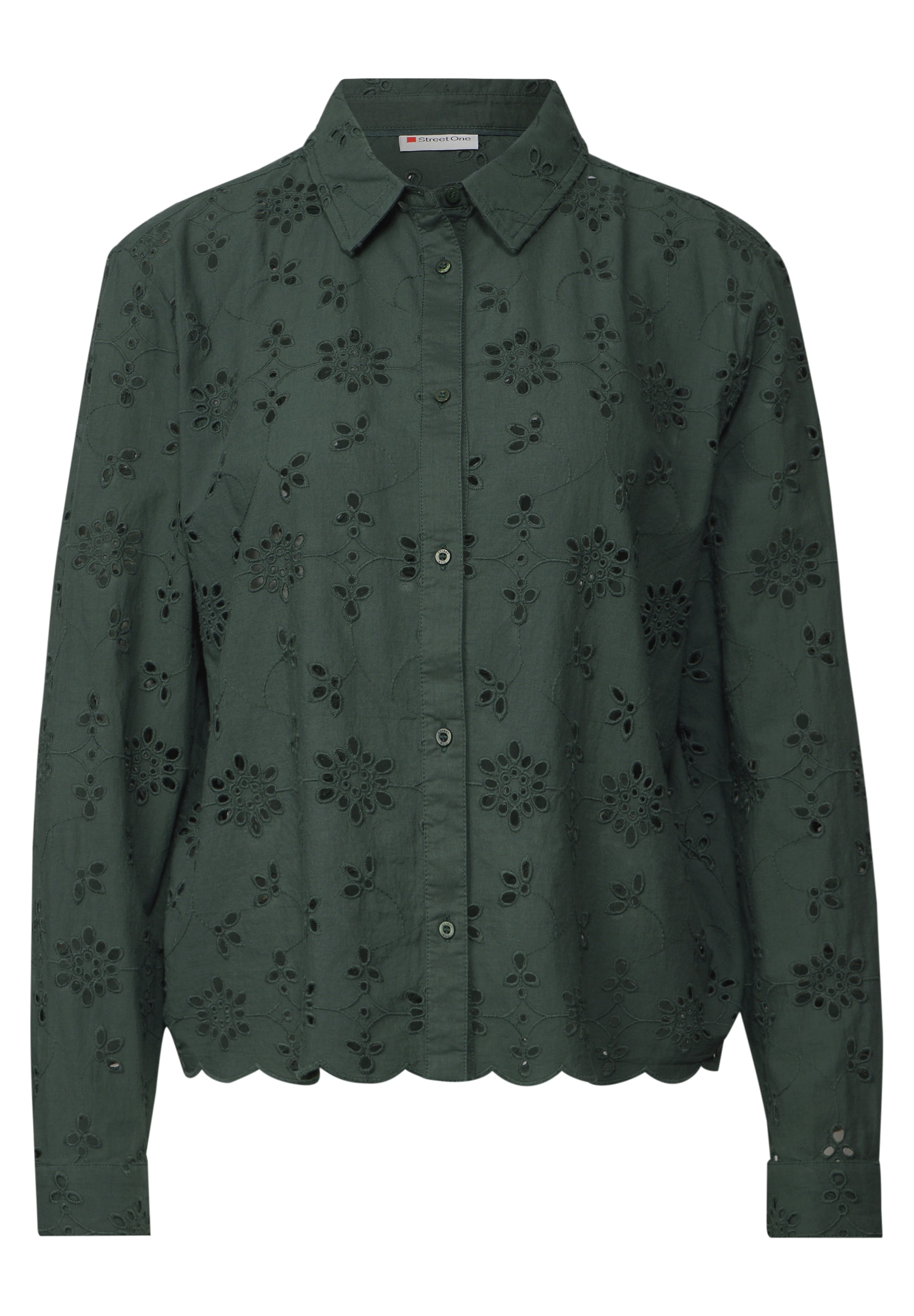 STREET ONE Hemdbluse, mit Lochstickerei