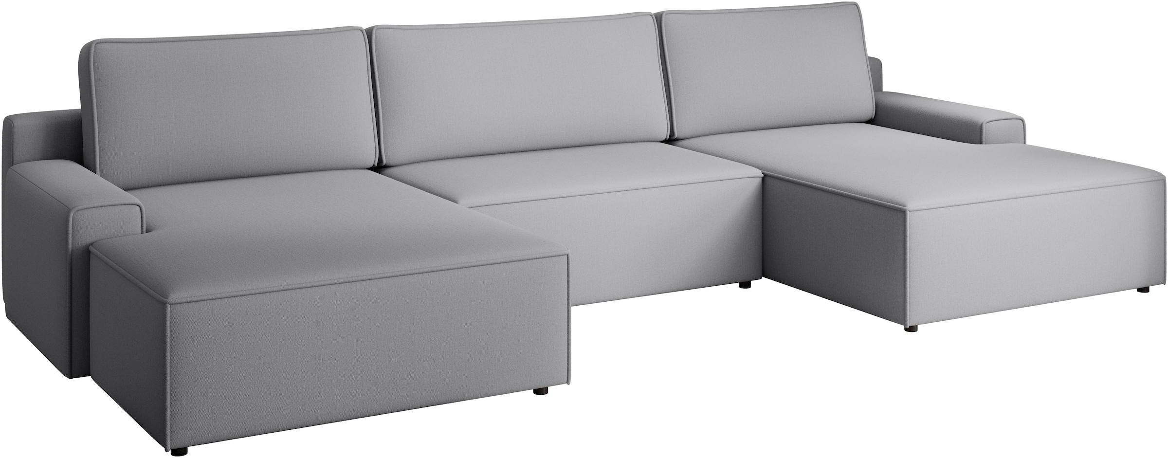 TRENDMANUFAKTUR Wohnlandschaft »Challenge, Schlafsofa mit Bettkasten, Couch in U-Form, Breite 333 cm«, XXL Sofa mit Bettkasten & Schlaffunktion, auch in trendigem Cordstoff