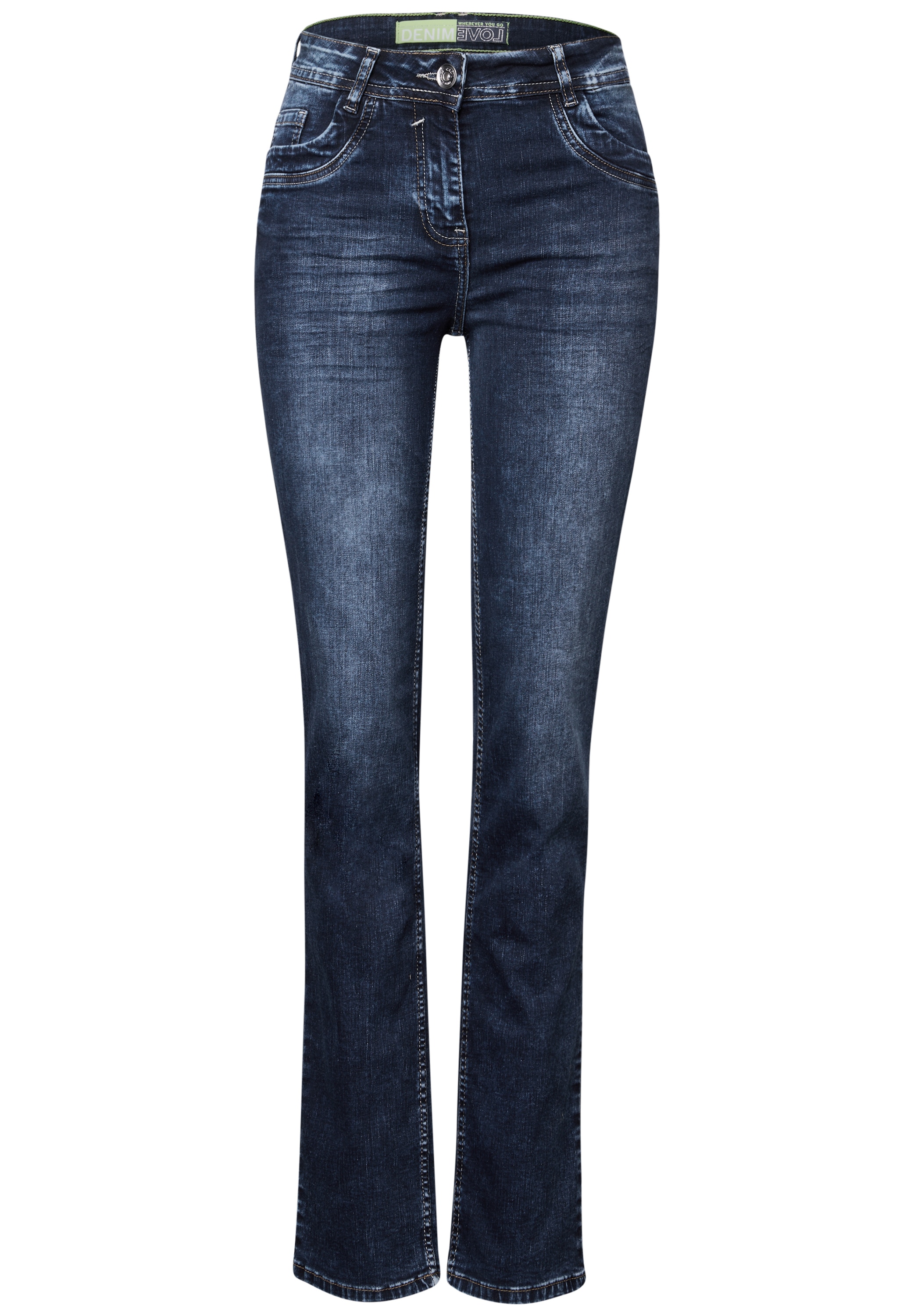 Cecil Slim-fit-Jeans, High Waist