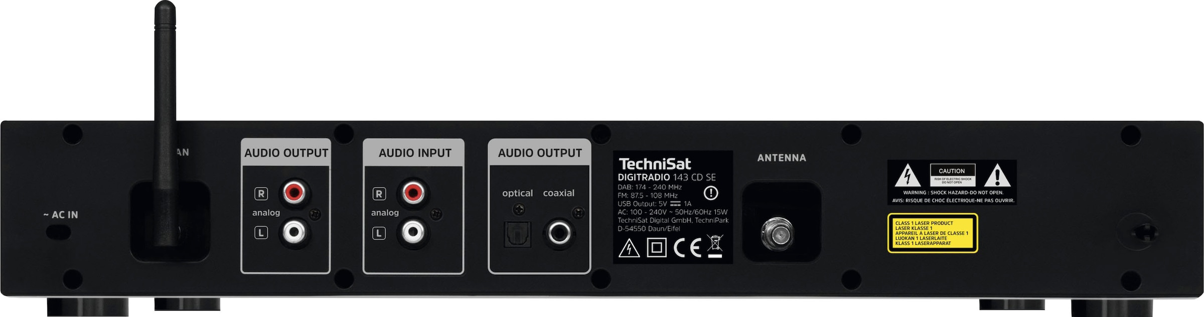 TechniSat Digitalradio (DAB+) »DIGITRADIO 143 CD (V3)«, (Bluetooth-WLAN Internetradio-Digitalradio (DAB+)-UKW mit RDS)