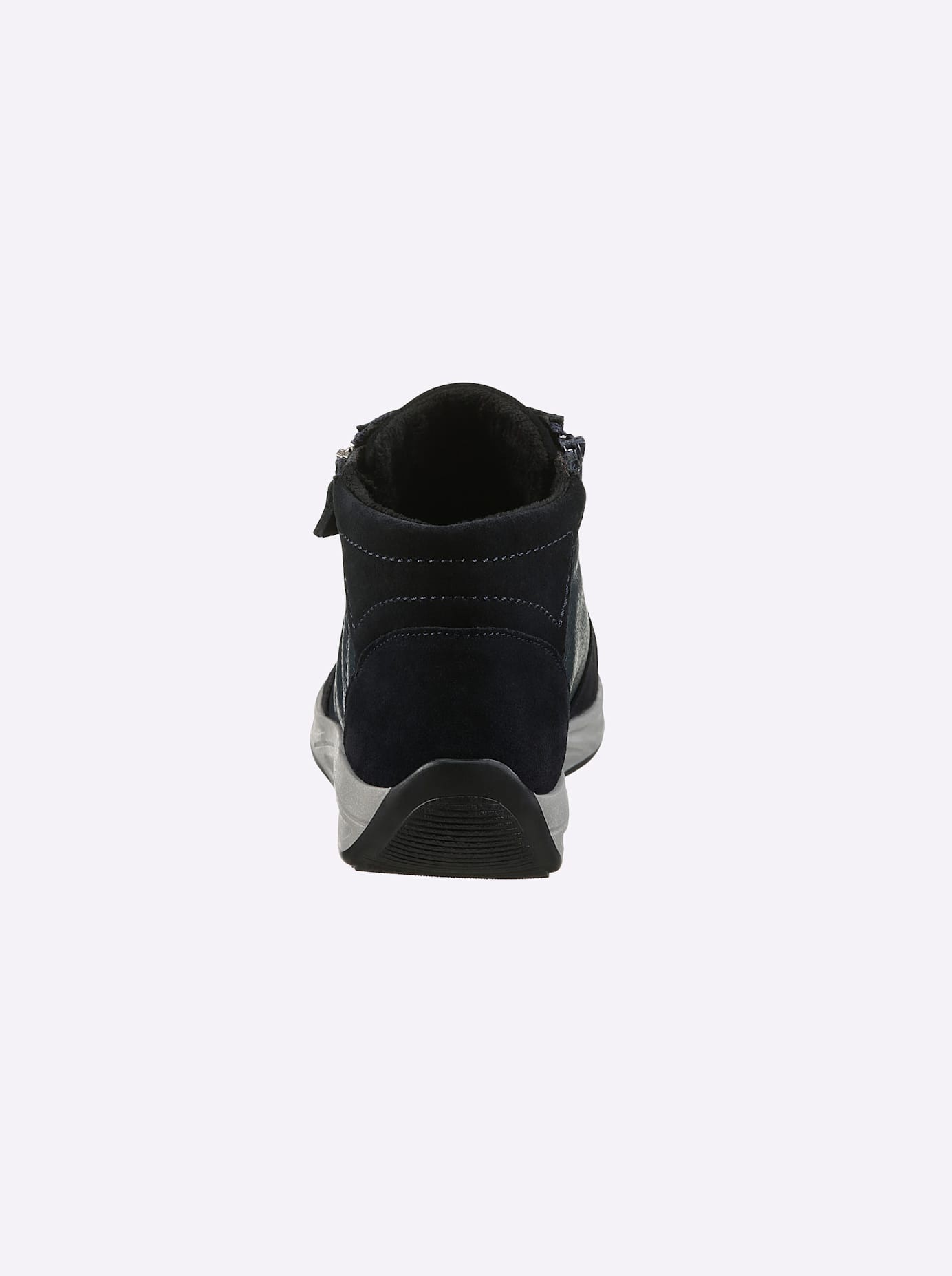 Stiefelette CASUAL LOOKS, Damen, Gr. 42, blau (marine), Glattleder, Veloursleder, Schuhe Stiefelette 3