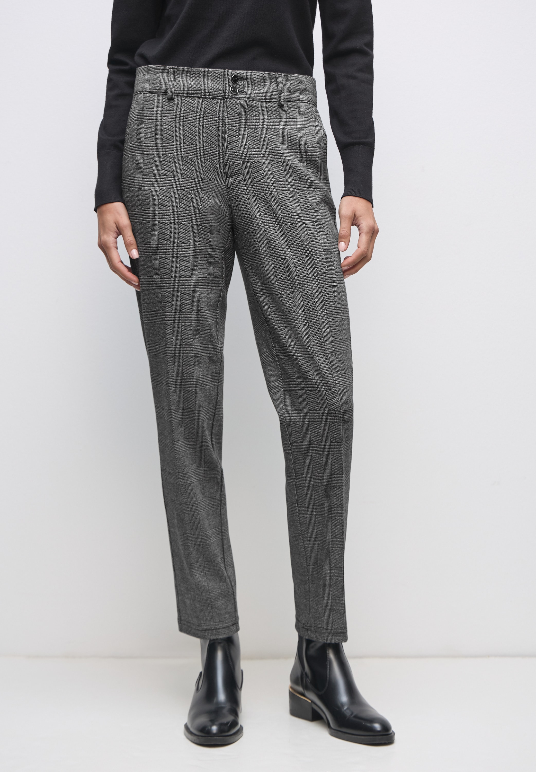 STREET ONE Chinohose Jacquard günstig online kaufen