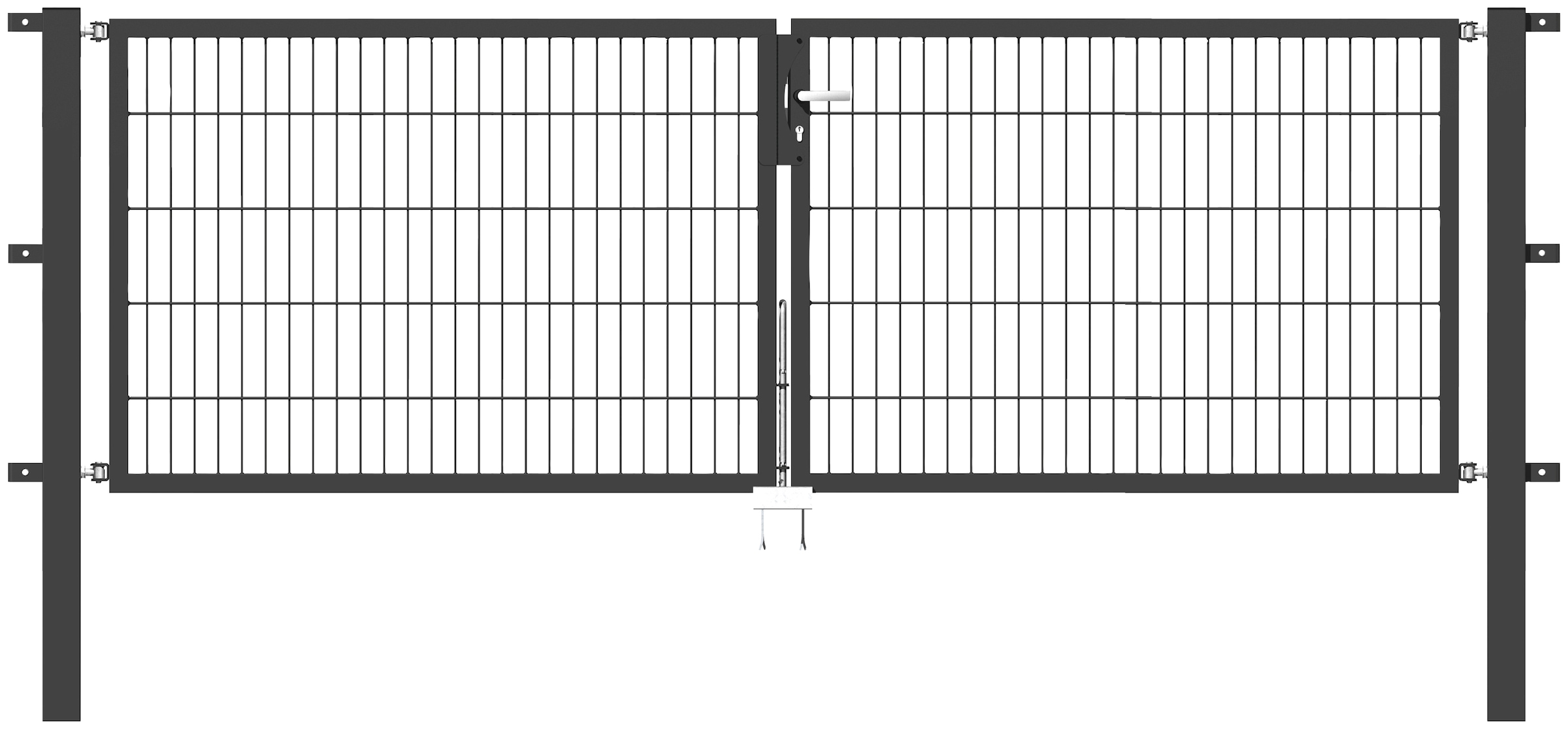 Alberts Zaundoppeltür "Flexo" 300 cm Breite (150cm + 150cm), in versch. Höh günstig online kaufen