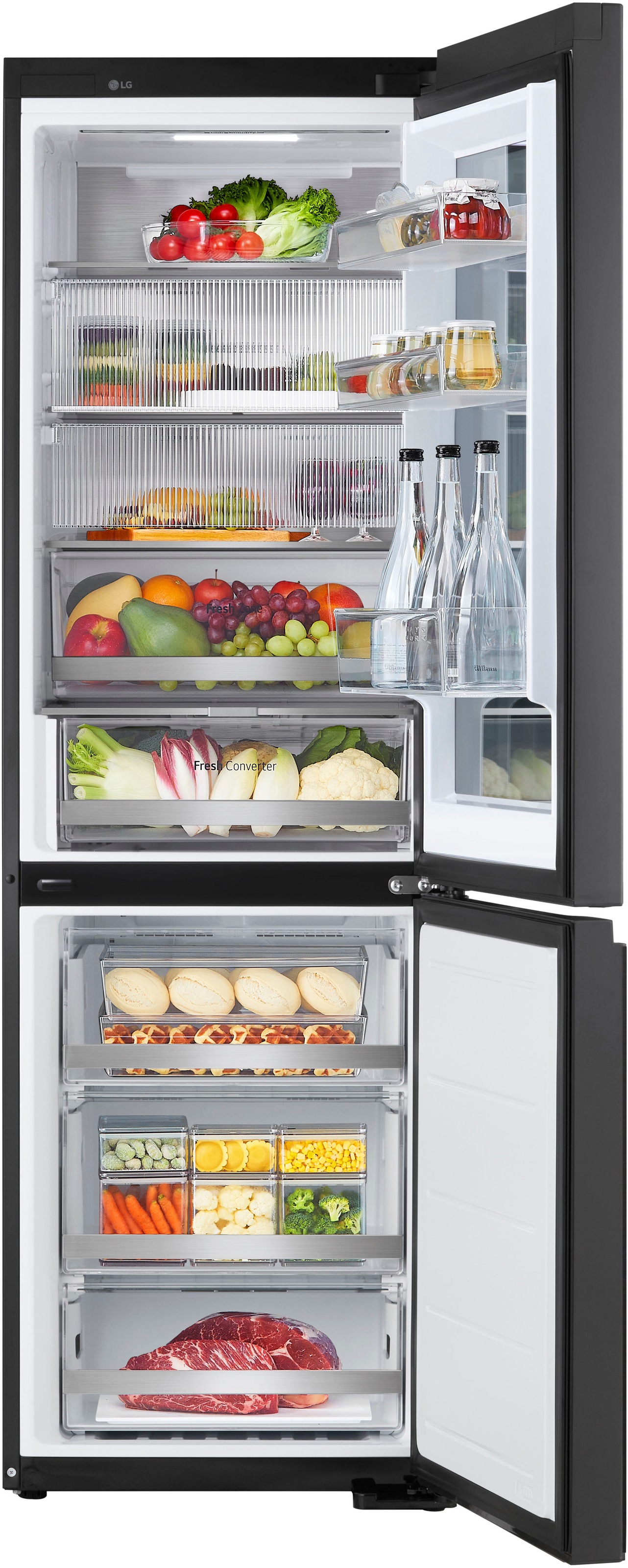 LG Kühl-/Gefrierkombination InstaView "GBG5160CEV" 186 hoch 59,5 breit günstig online kaufen