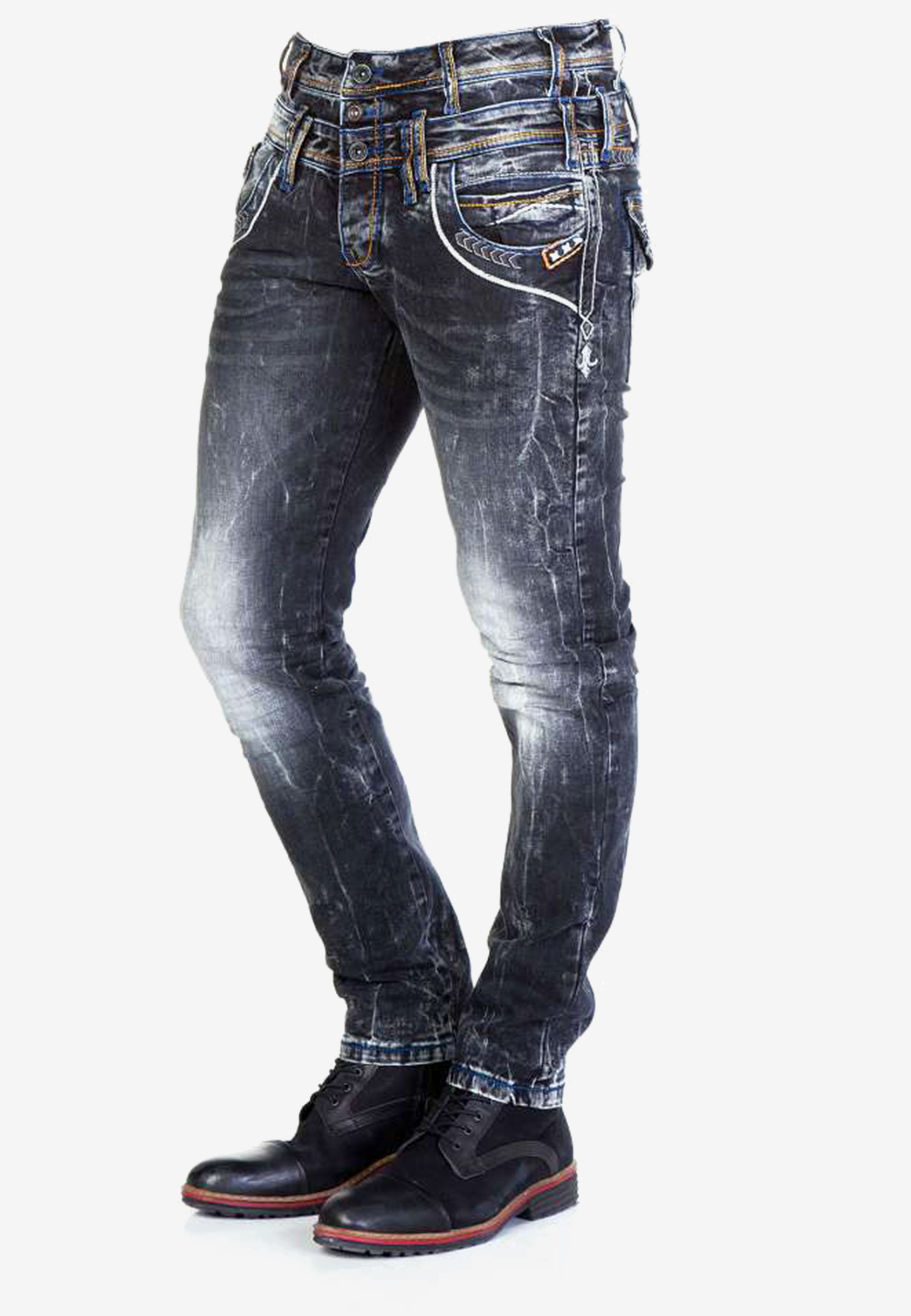 Cipo & Baxx Bequeme Jeans, mit besonderen Details in Straight Fit
