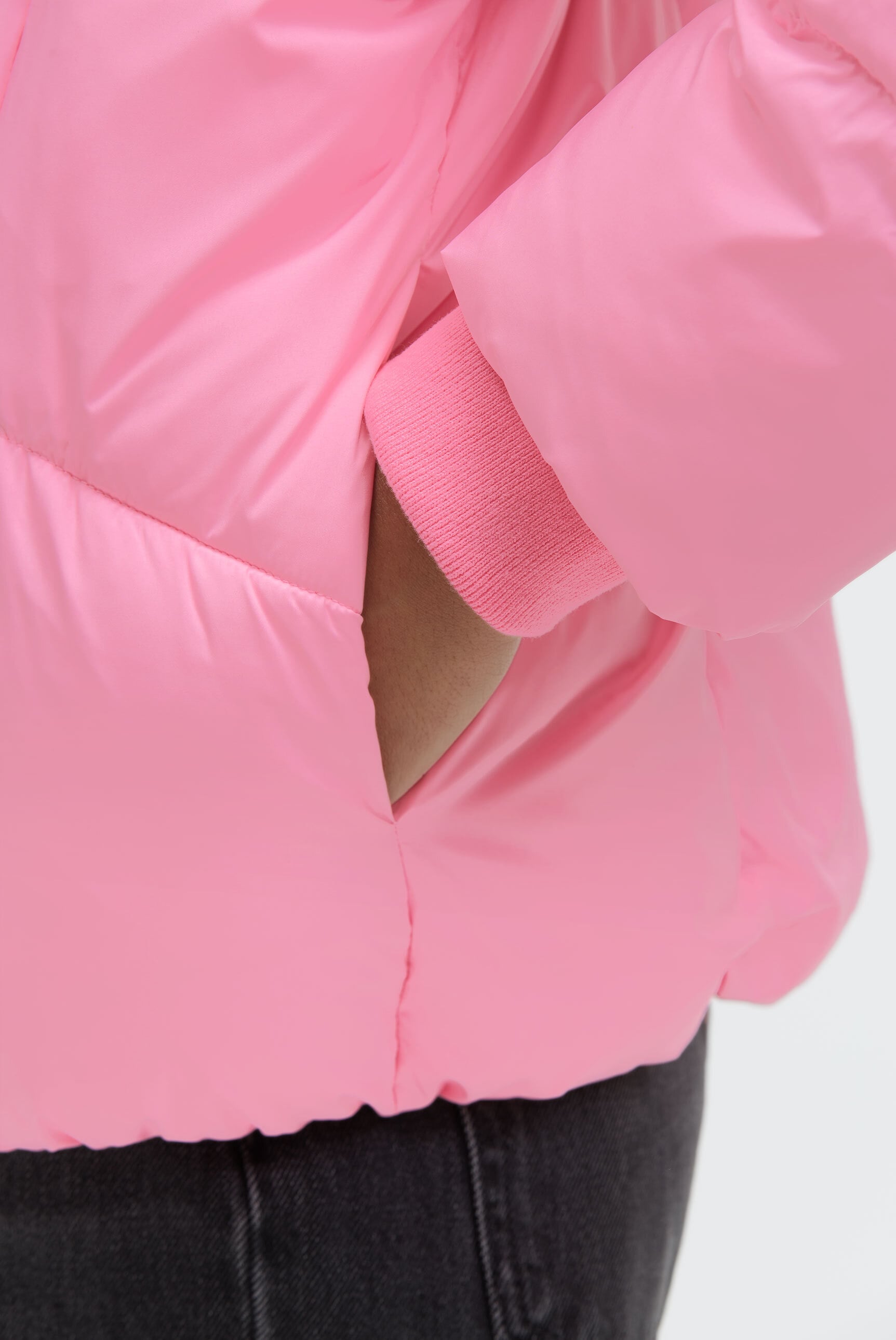 SENSES.THE LABEL Steppjacke ohne Kapuze mit elastischem Saumabschluss