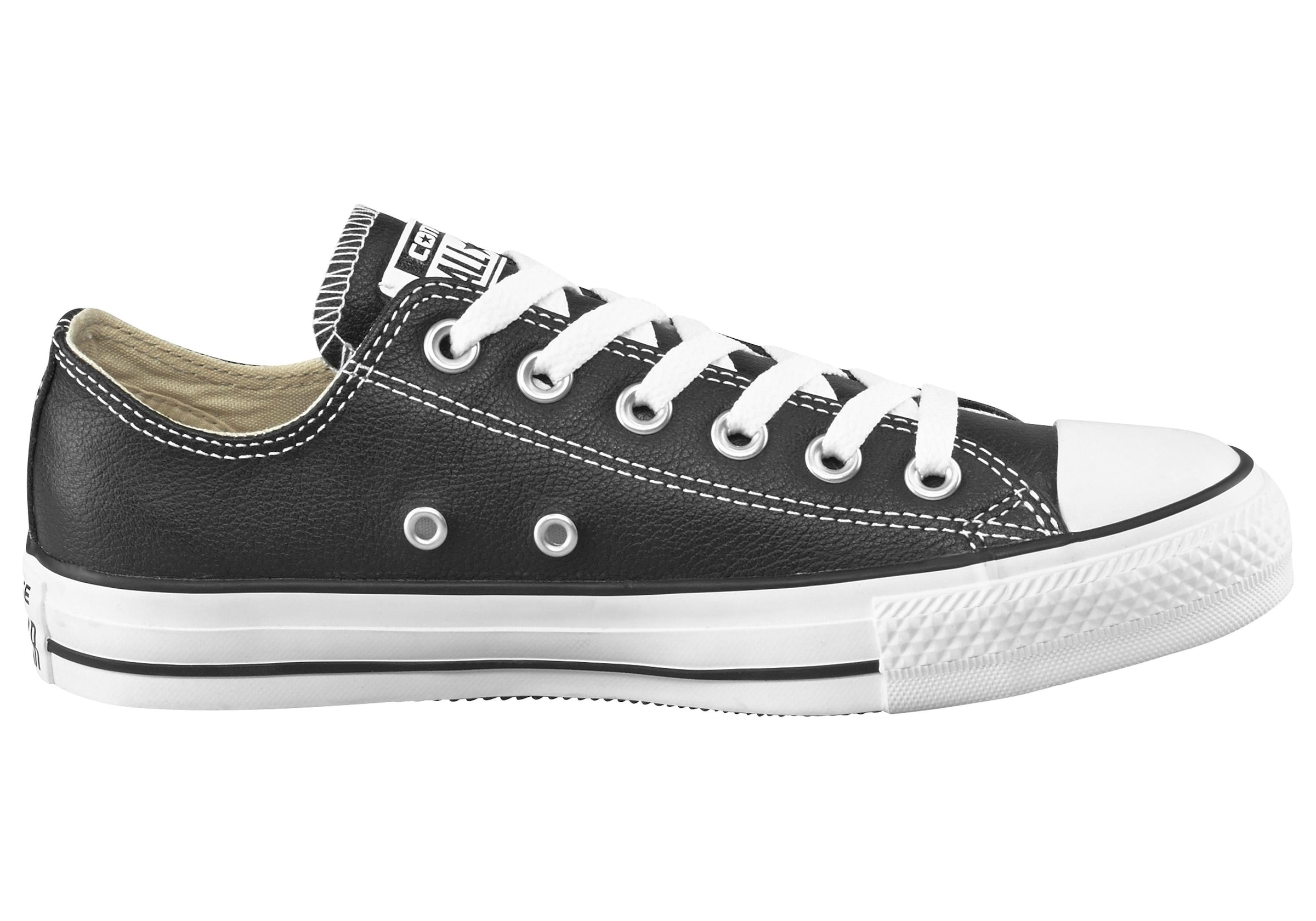 All black leather chuck taylors online