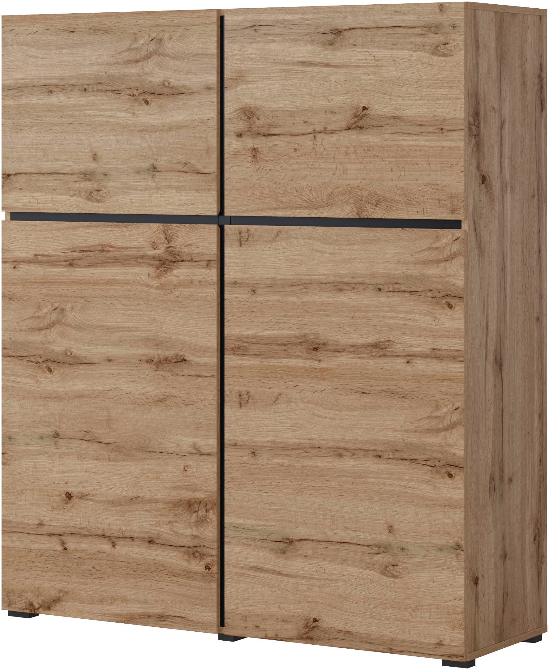 OTTO home Highboard "Cross, moderne grifflose Hochkommode mit 4 Türen,Türko günstig online kaufen