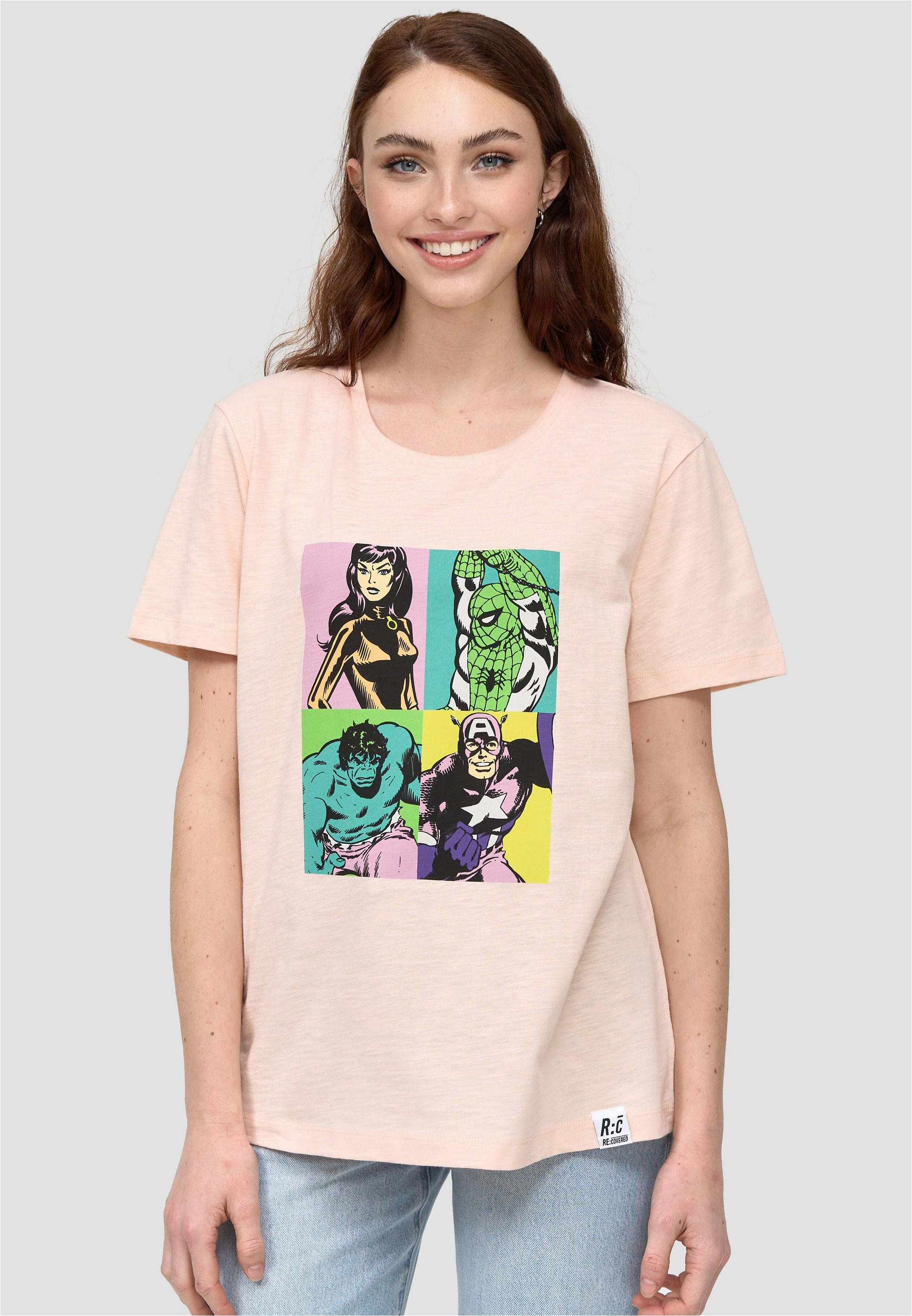 Recovered T-Shirt "Pop Art Portrait", 1 Stk. mit coolem Print günstig online kaufen