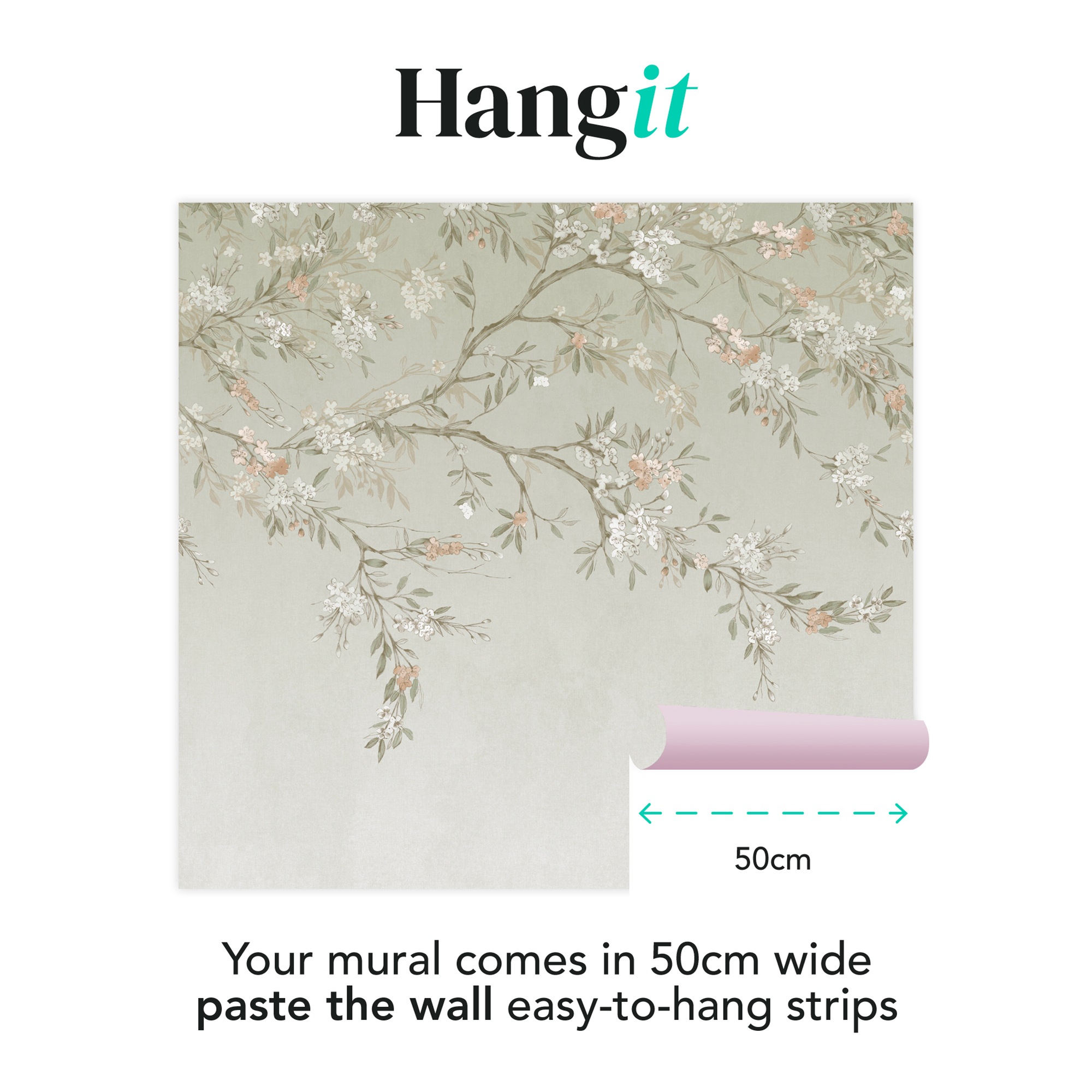 Art for the home Fototapete »Blütenpfad« geblümt glatt Design Tapeten