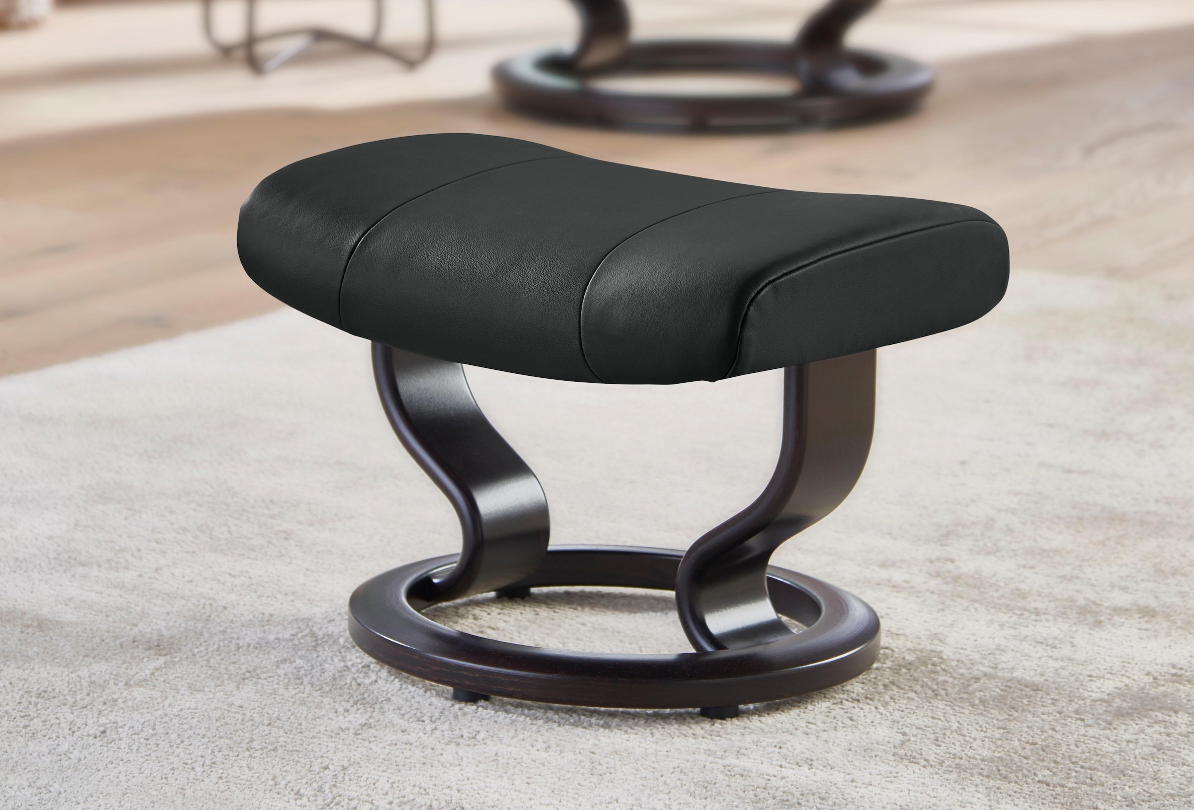 Stressless Hocker "Garda", mit Classic Base, Gestell Wenge günstig online kaufen