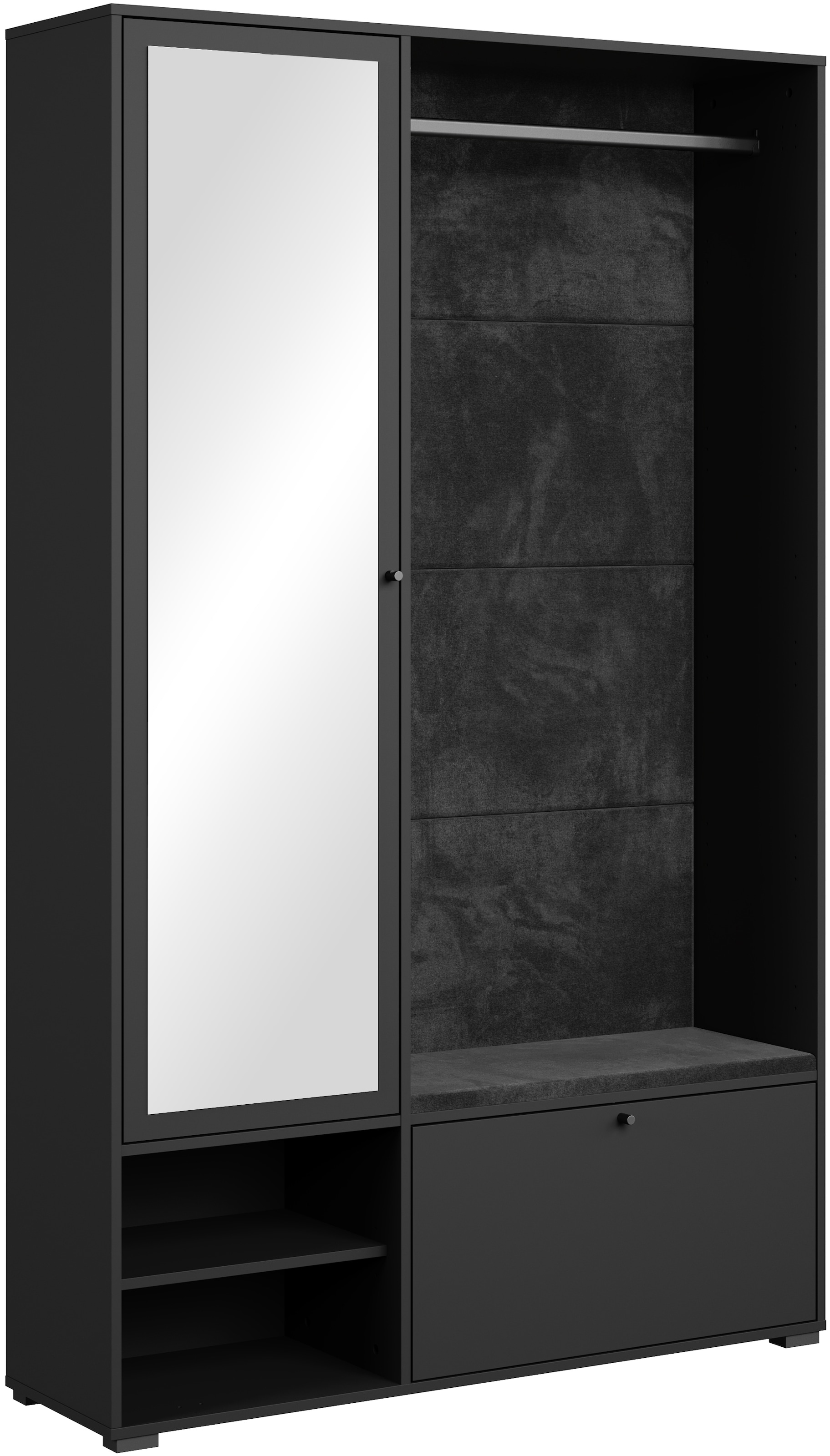 Home affaire "Garderobe mit Spiegel, Sitzbank und Kleiderstange" 1 Stk. tlg.