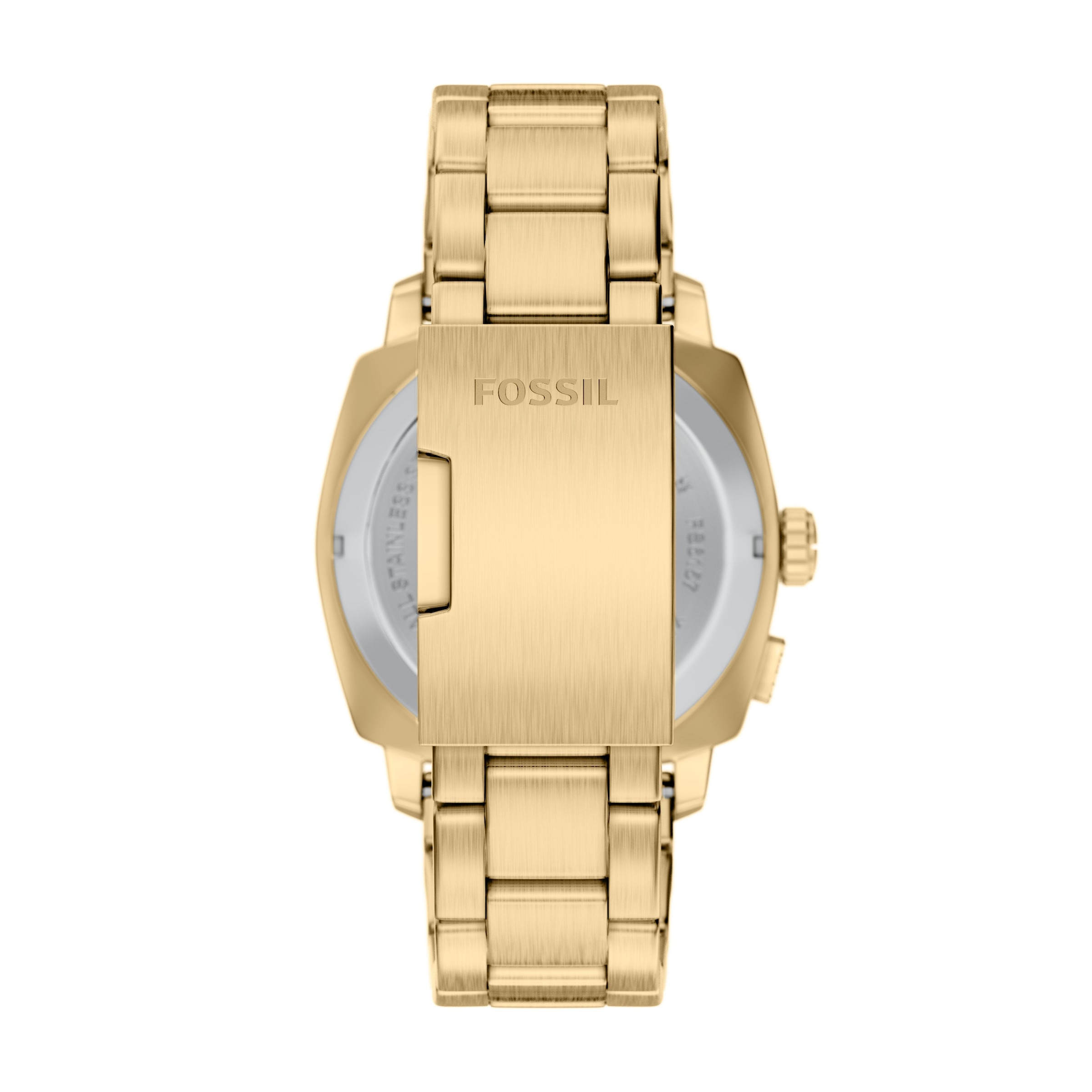 Fossil Quarzuhr »Machine - Big Tic« Armbanduhr, Herrenuhr, Edelstahlarmband, analog, digital