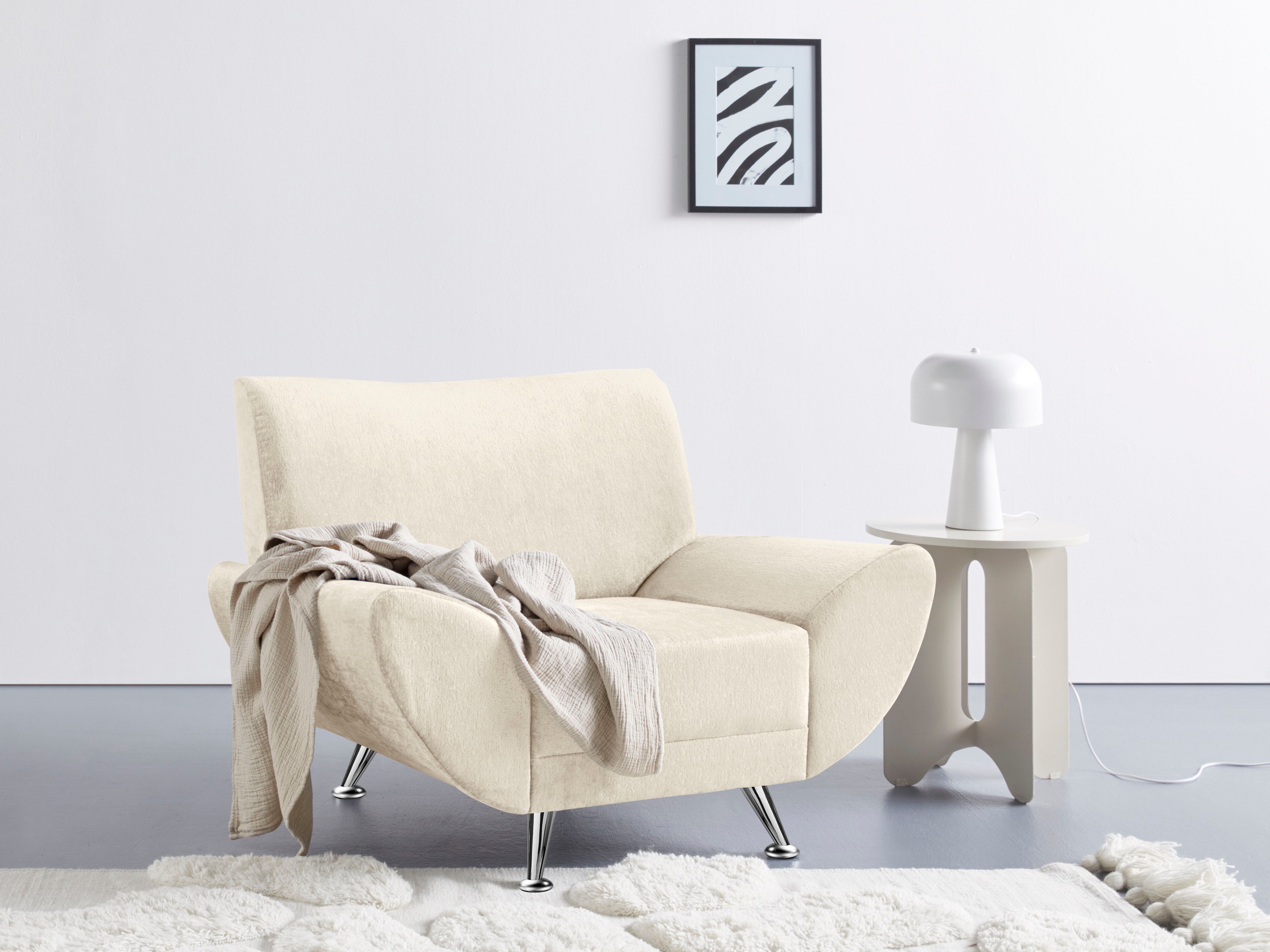 Home affaire Sessel "Saltare elegant und komfortabel, toller Designfuß, Breite 112cm"