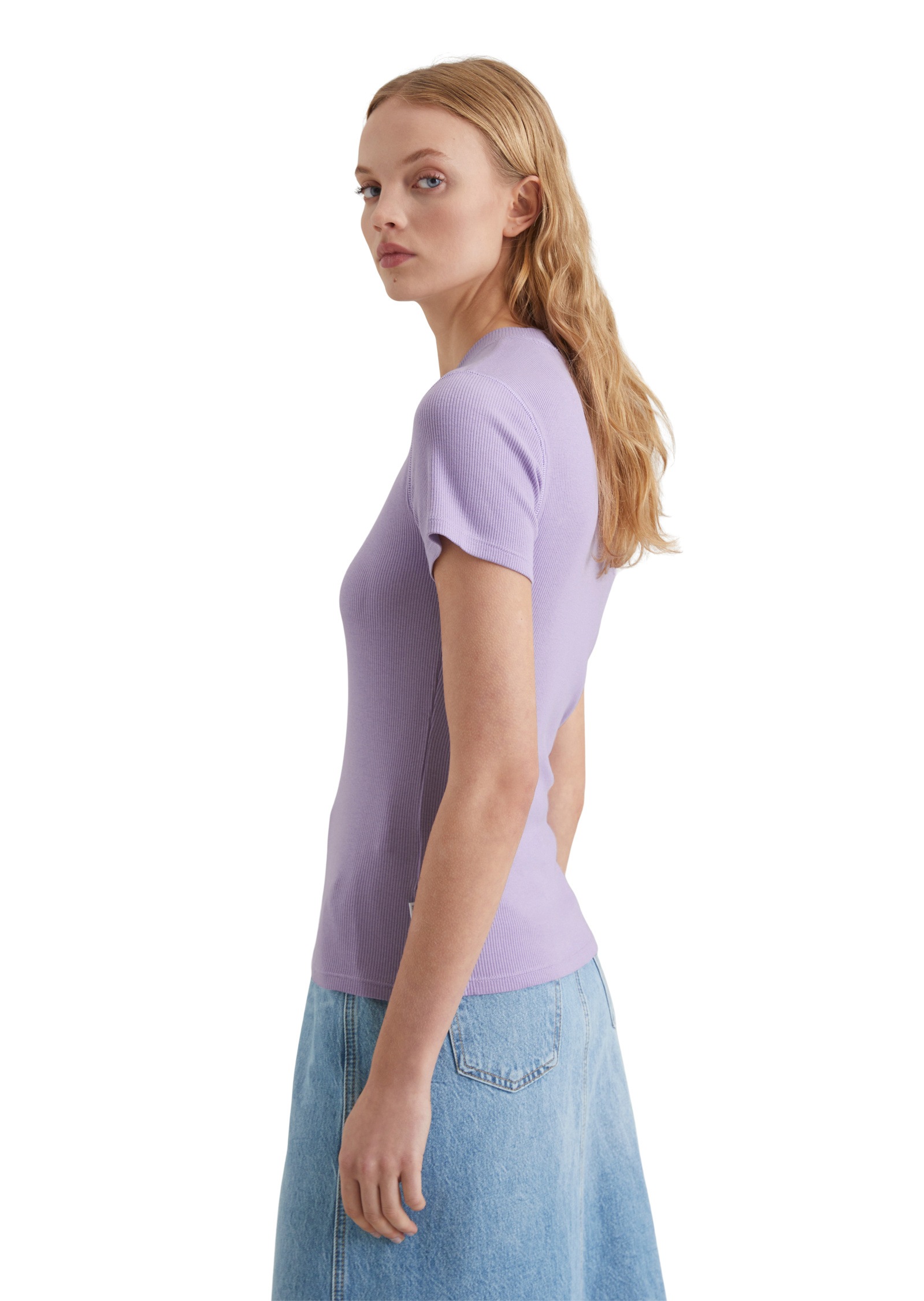 Marc O'Polo DENIM T-Shirt »aus Rippjersey«