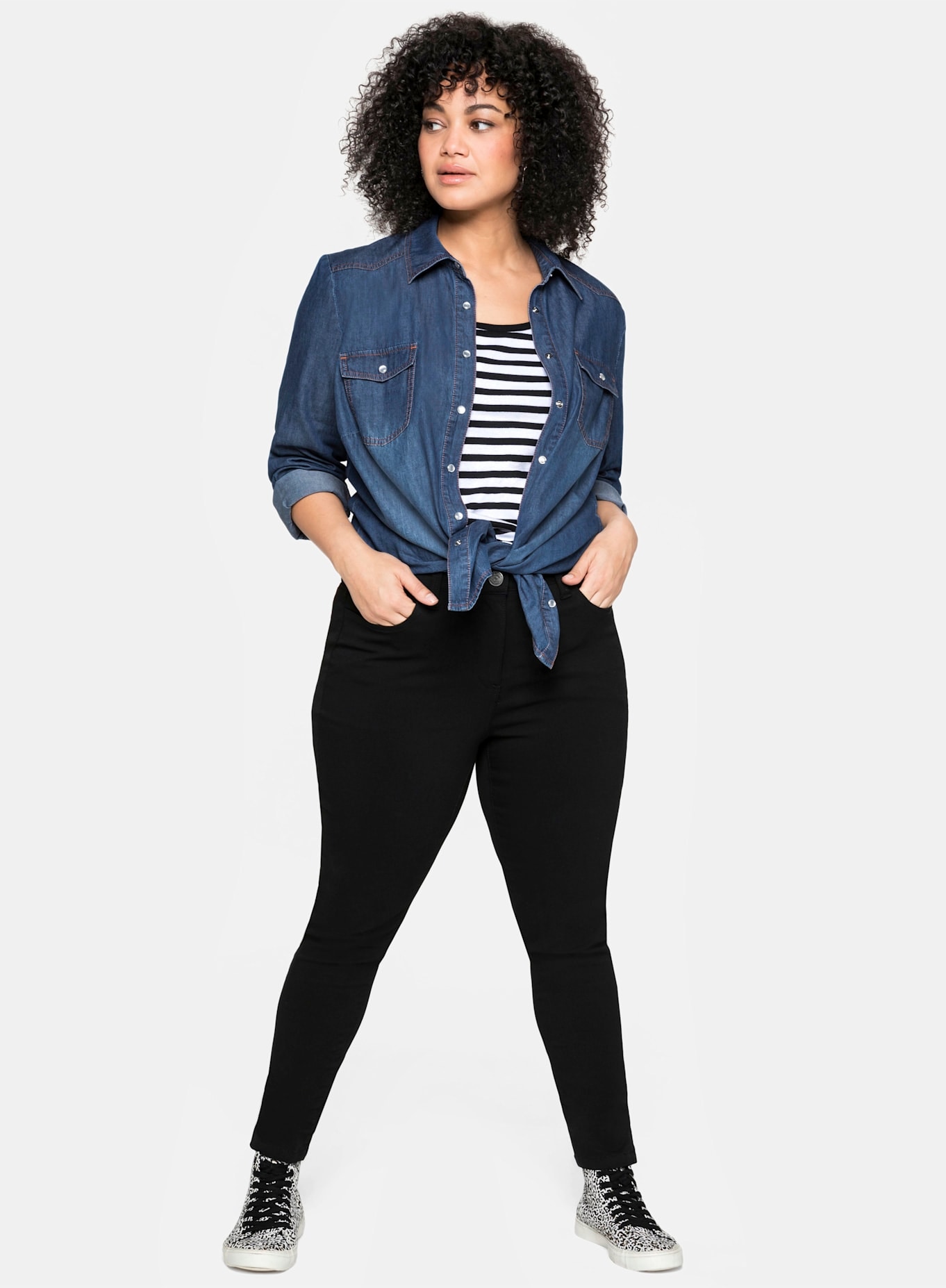 Sheego Jeansbluse günstig online kaufen