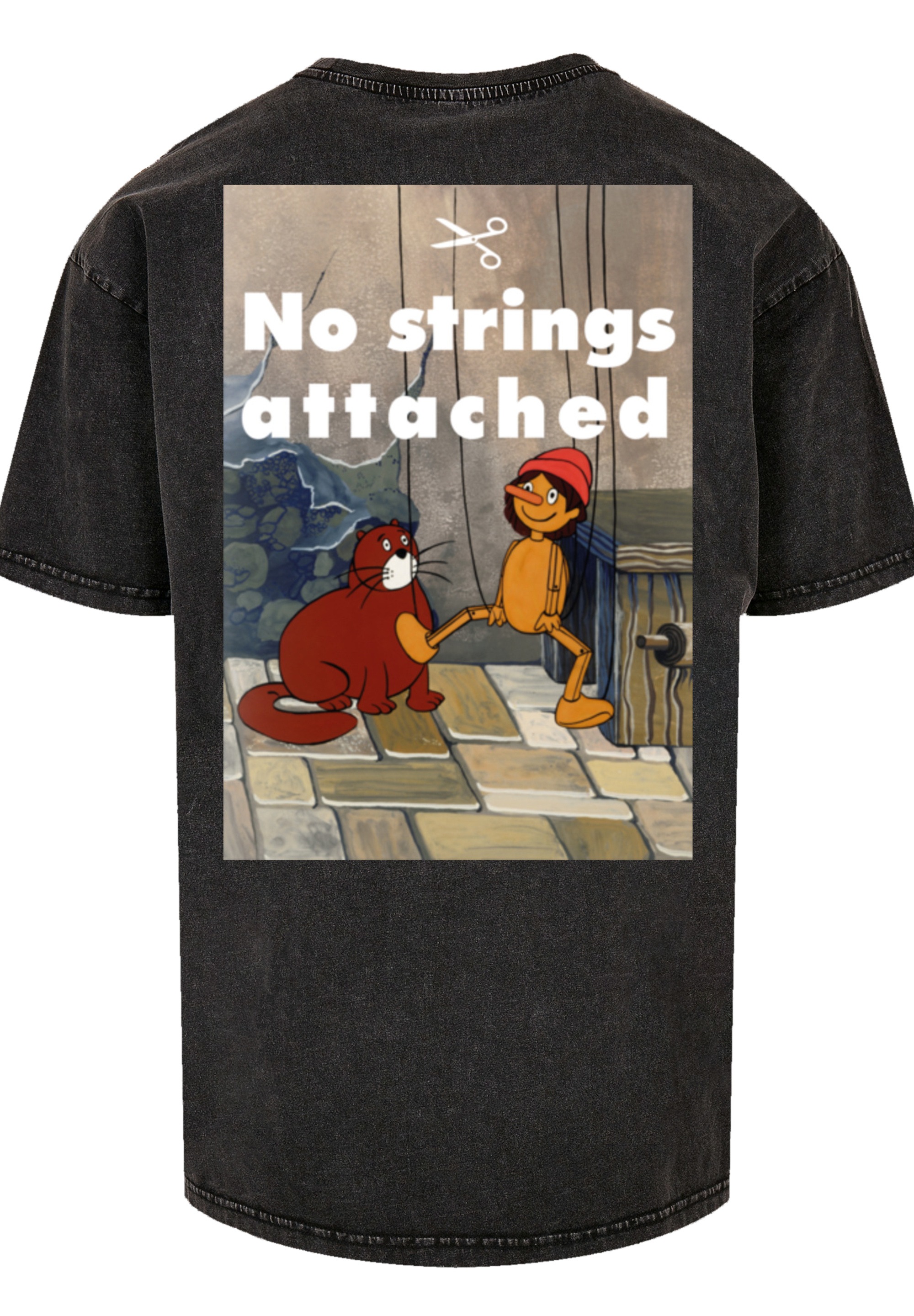 F4NT4STIC T-Shirt »Pinocchio No Strings Attached«, Retro, Heroes of Childhood, TV Serie